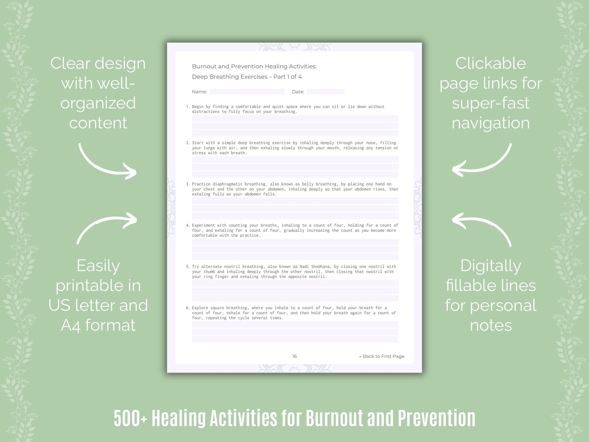 Burnout and Prevention Mental Health Counseling Templates