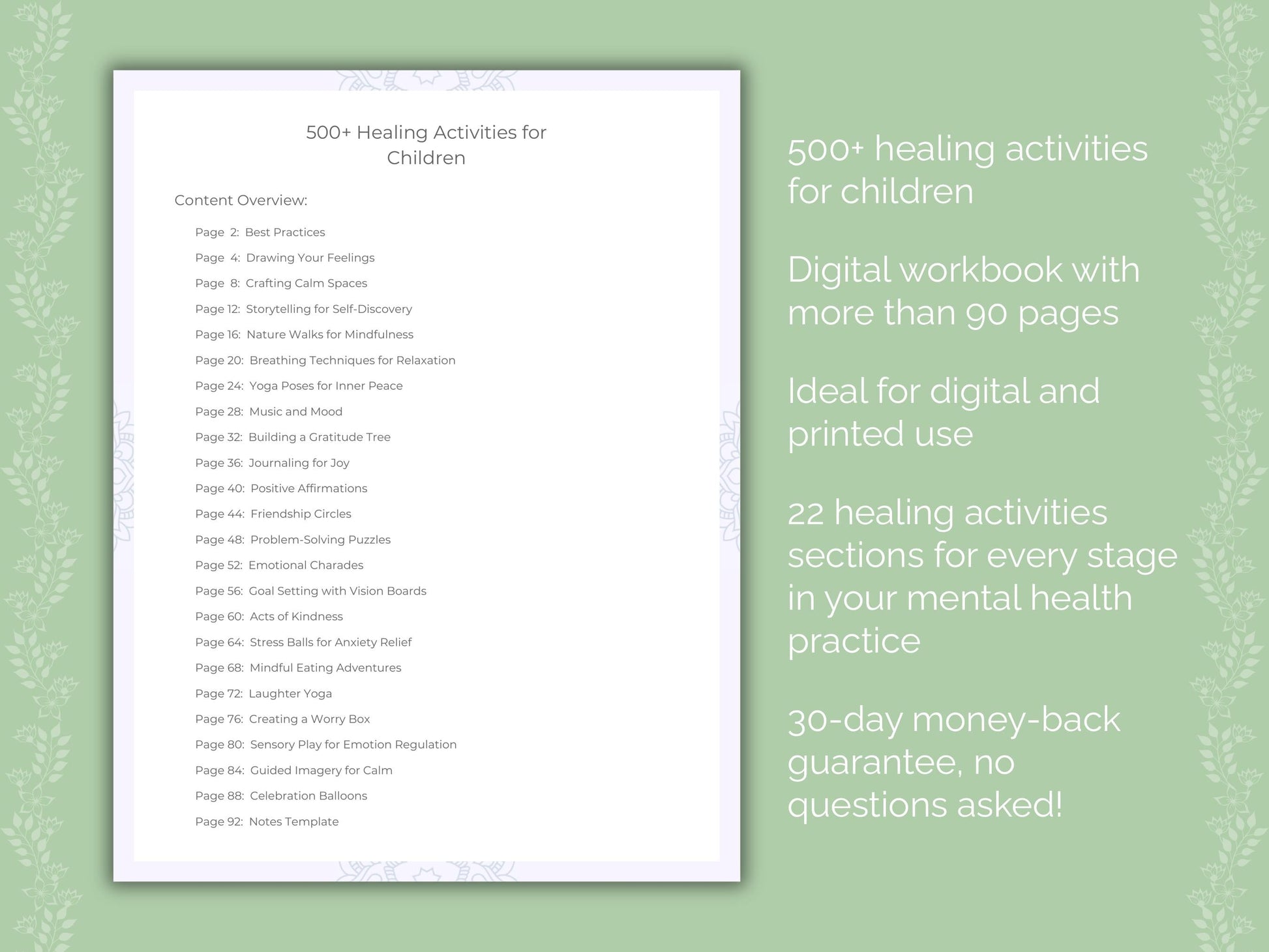 Children Mental Health Therapist Worksheets