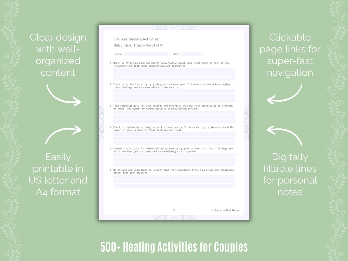 Couples Mental Health Counseling Templates