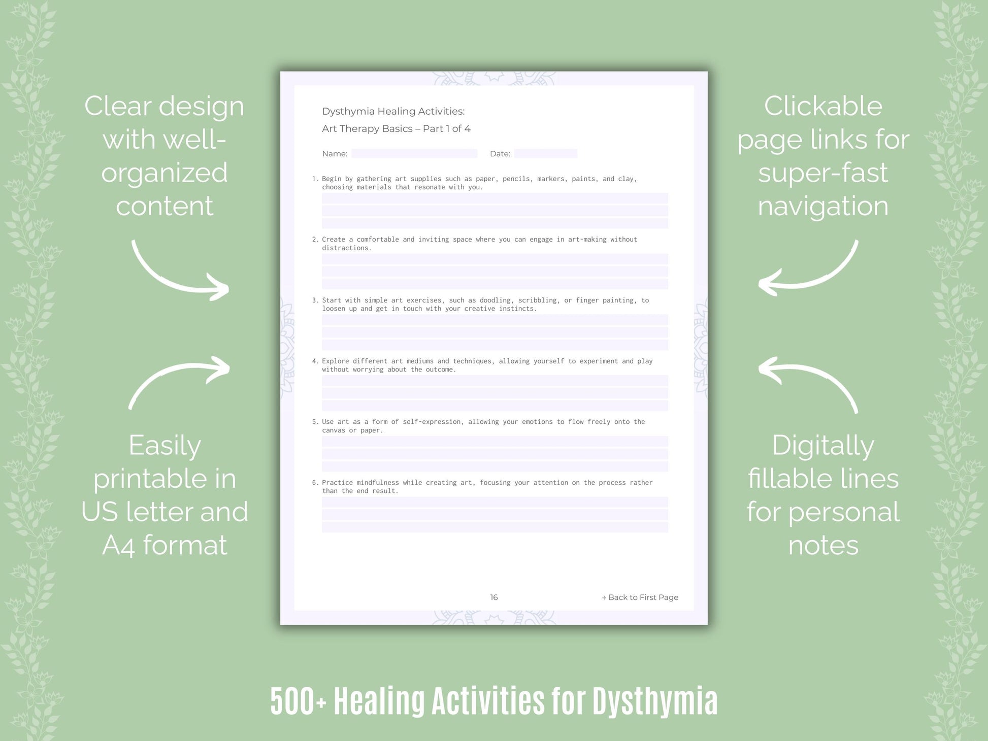 Dysthymia Mental Health Counseling Templates