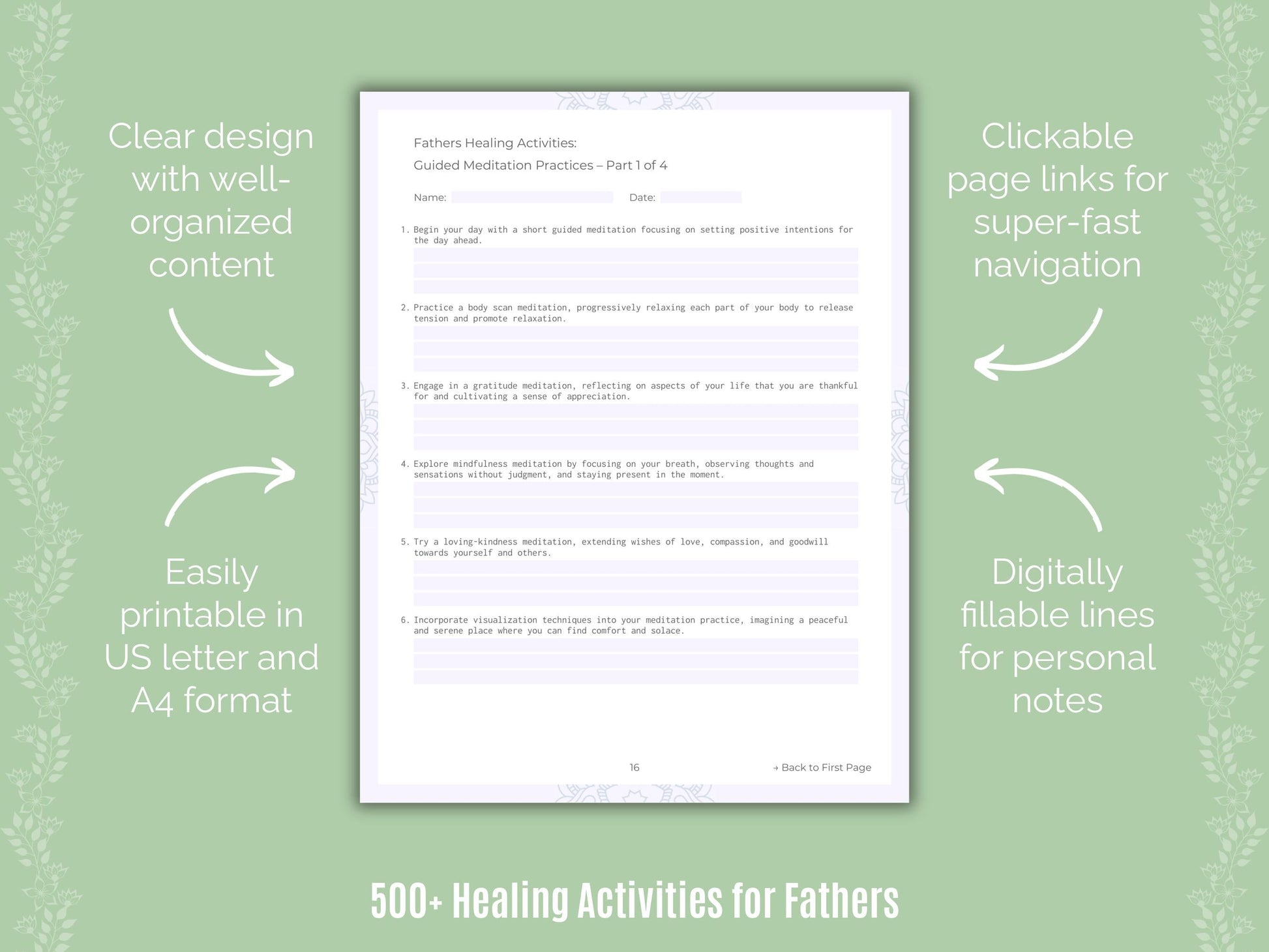 Fathers Mental Health Counseling Templates