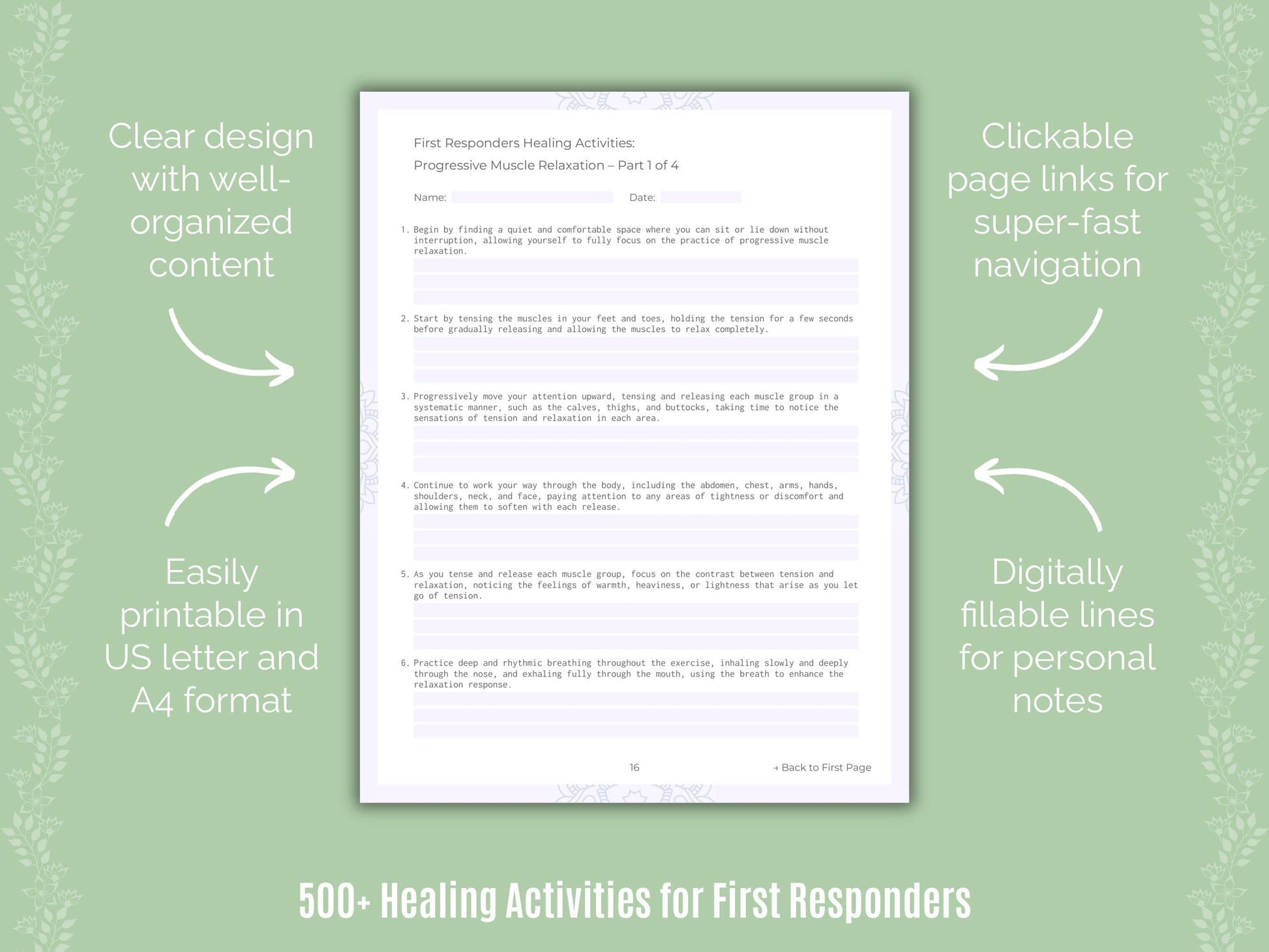 First Responders Mental Health Counseling Templates