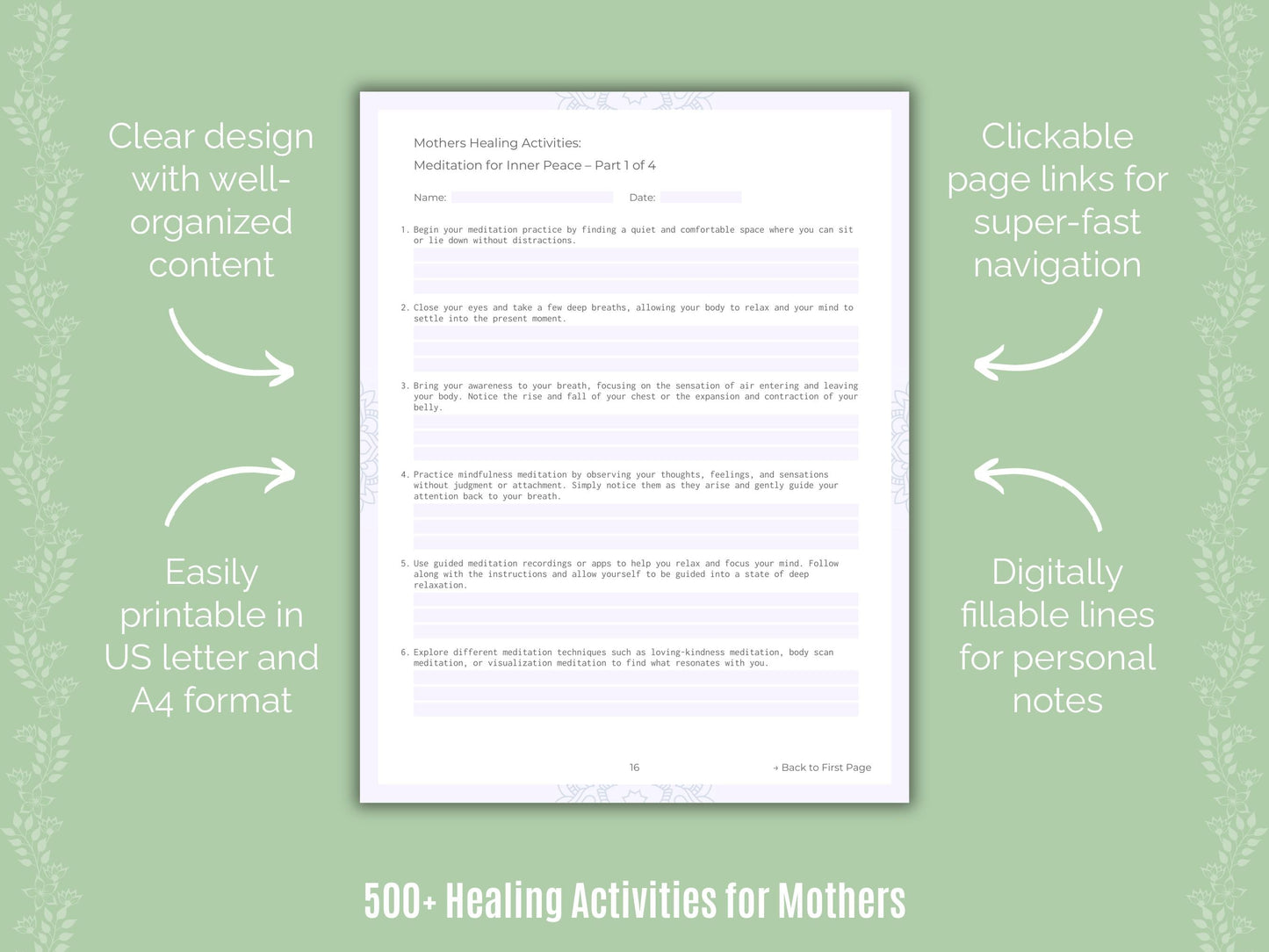 Mothers Mental Health Counseling Templates