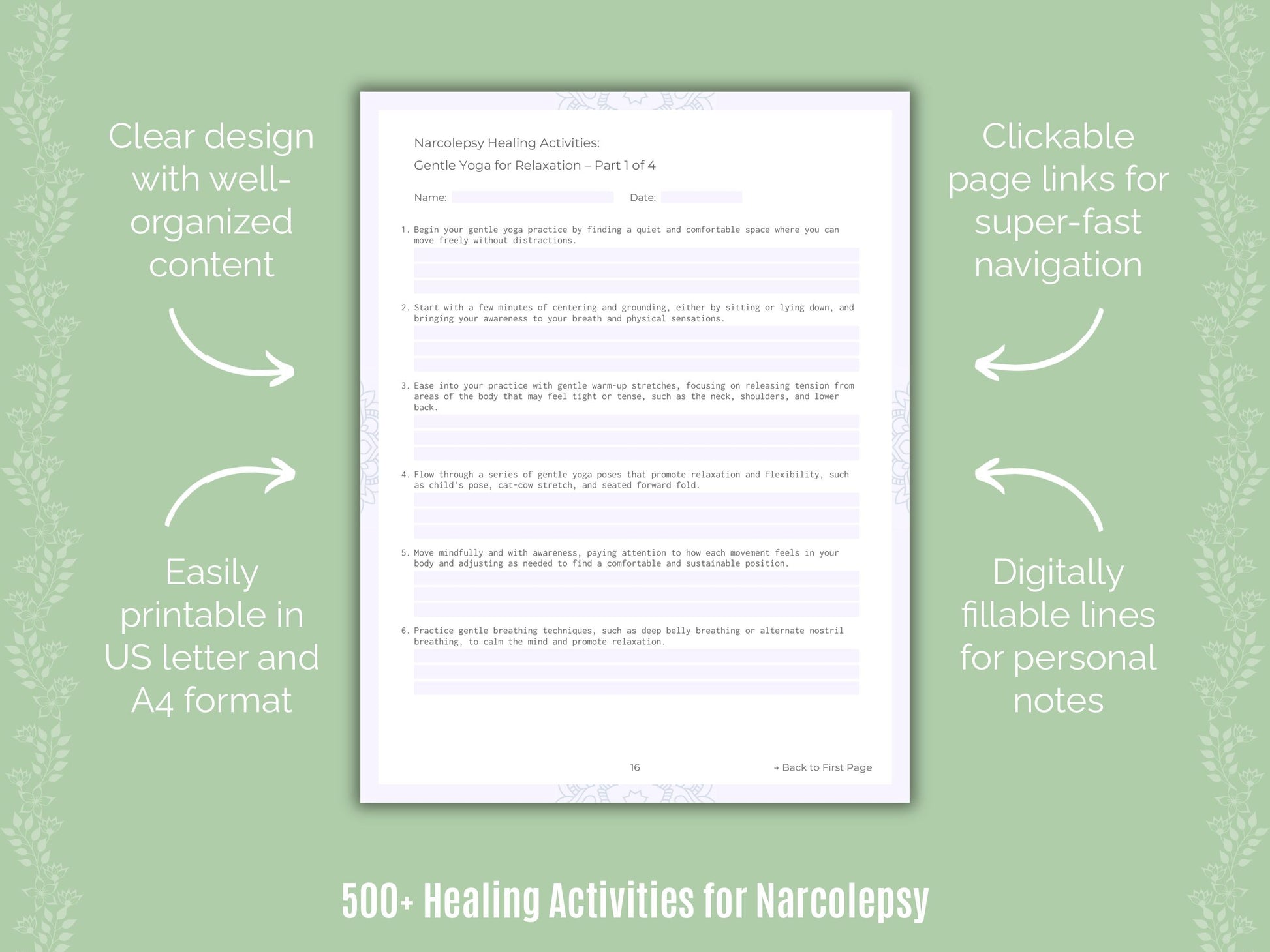 Narcolepsy Mental Health Counseling Templates