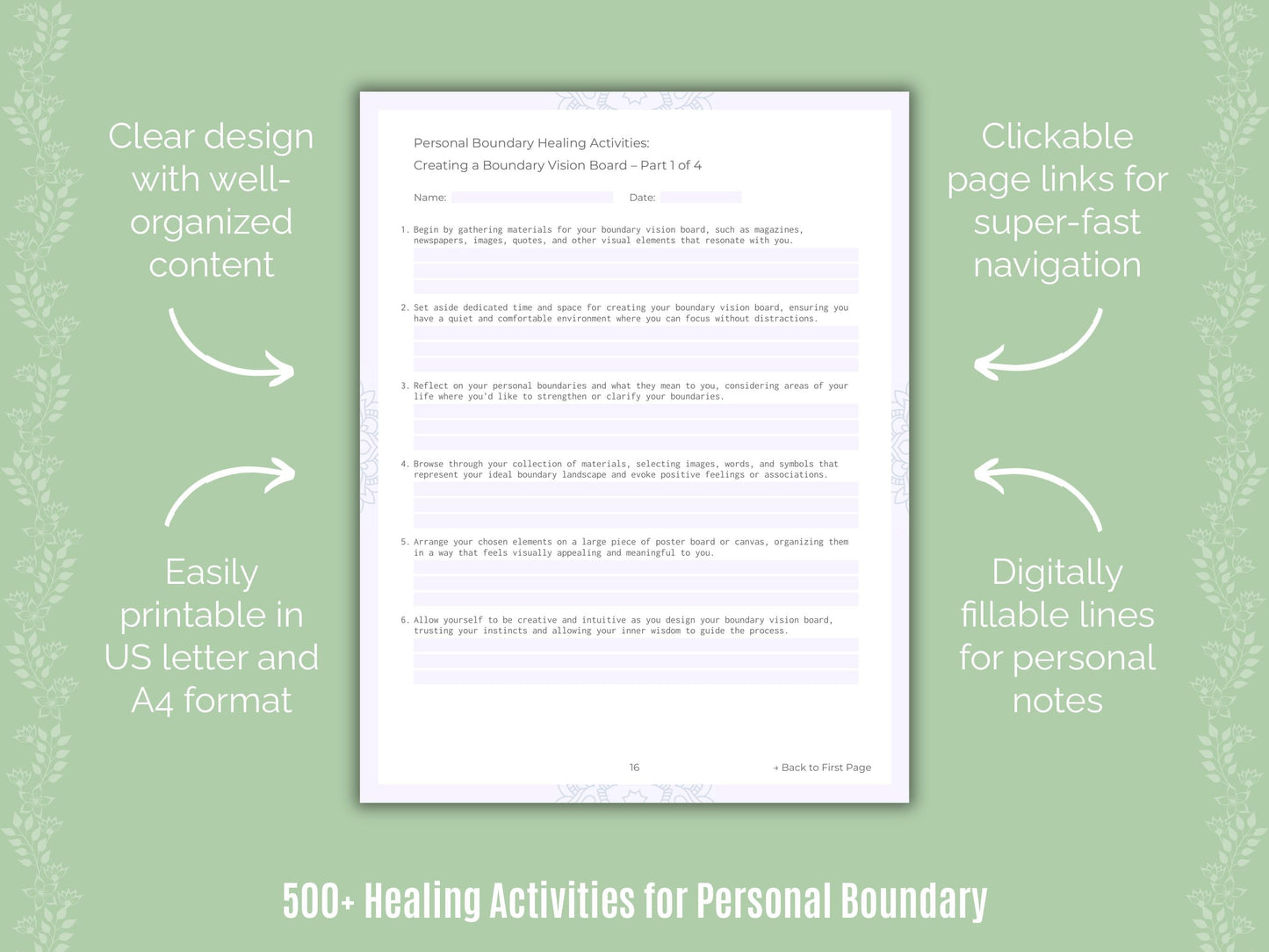 Personal Boundary Mental Health Counseling Templates