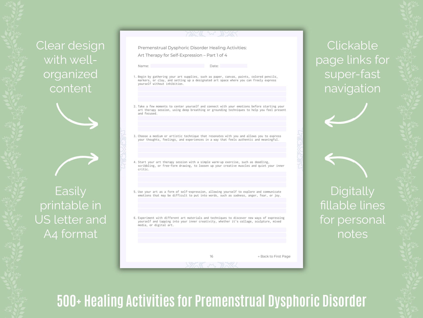 Premenstrual Dysphoric Disorder Mental Health Counseling Templates