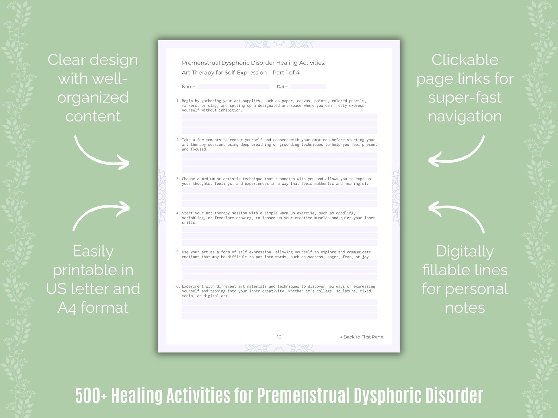 Premenstrual Dysphoric Disorder Mental Health Counseling Templates