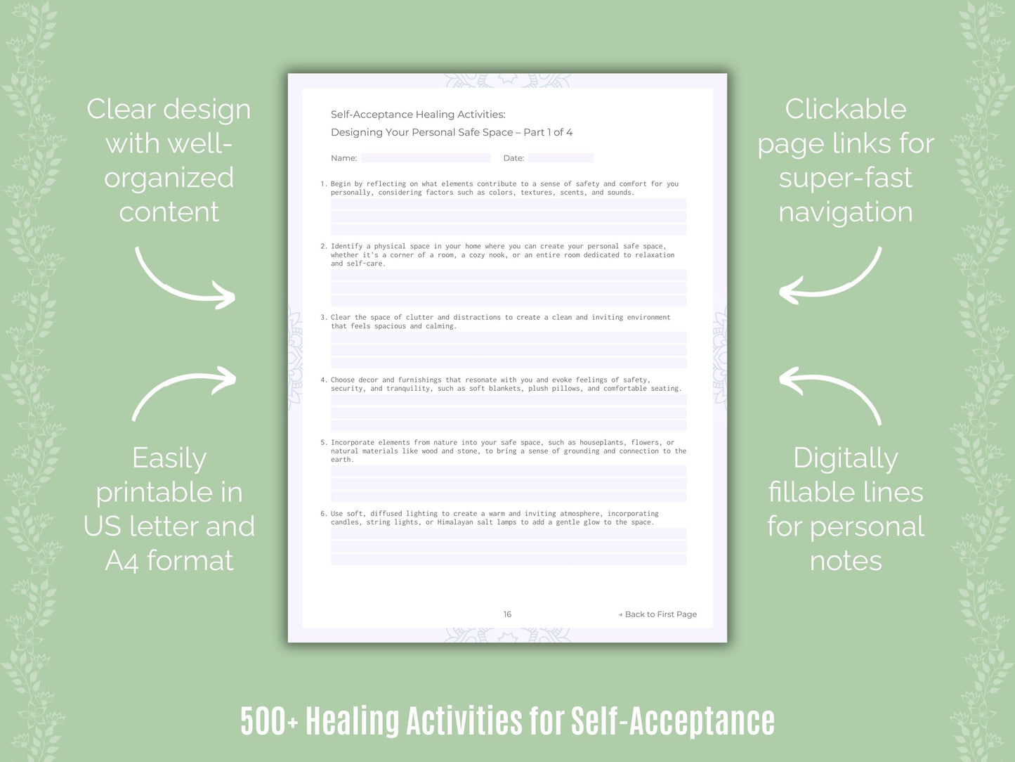 Self-Acceptance Mental Health Counseling Templates