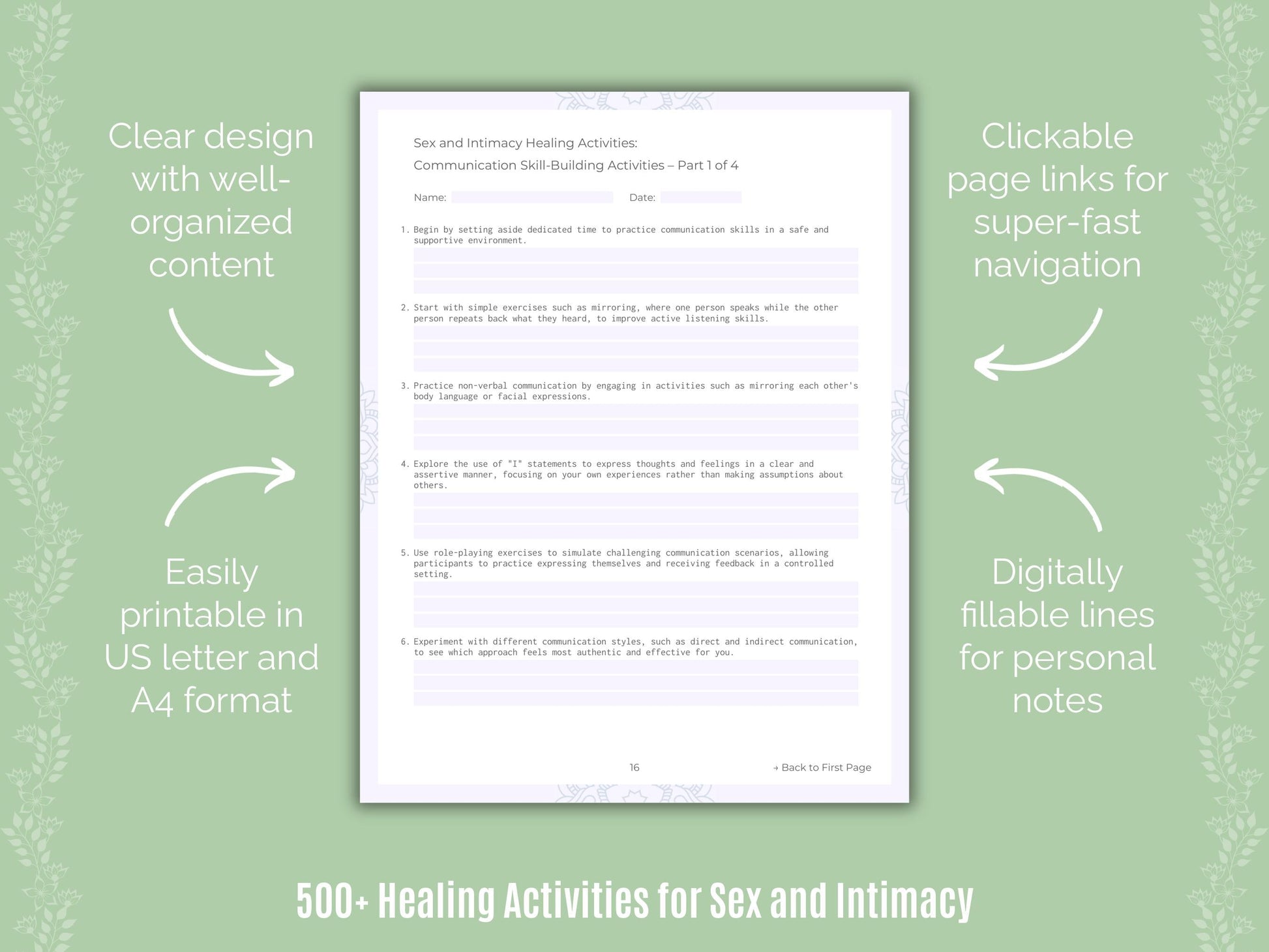 Sex and Intimacy Mental Health Counseling Templates