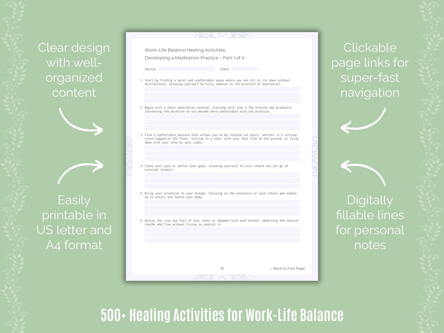 Work-Life Balance Mental Health Counseling Templates