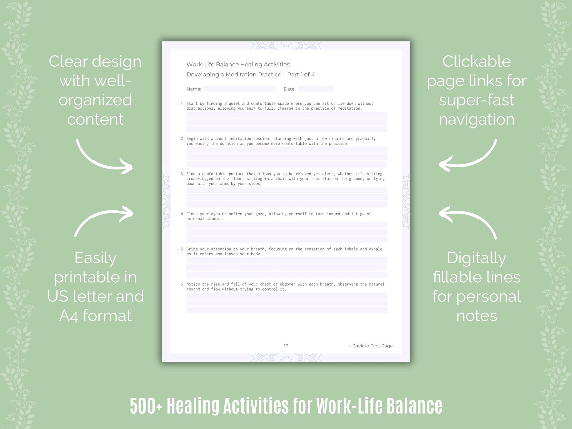 Work-Life Balance Mental Health Counseling Templates