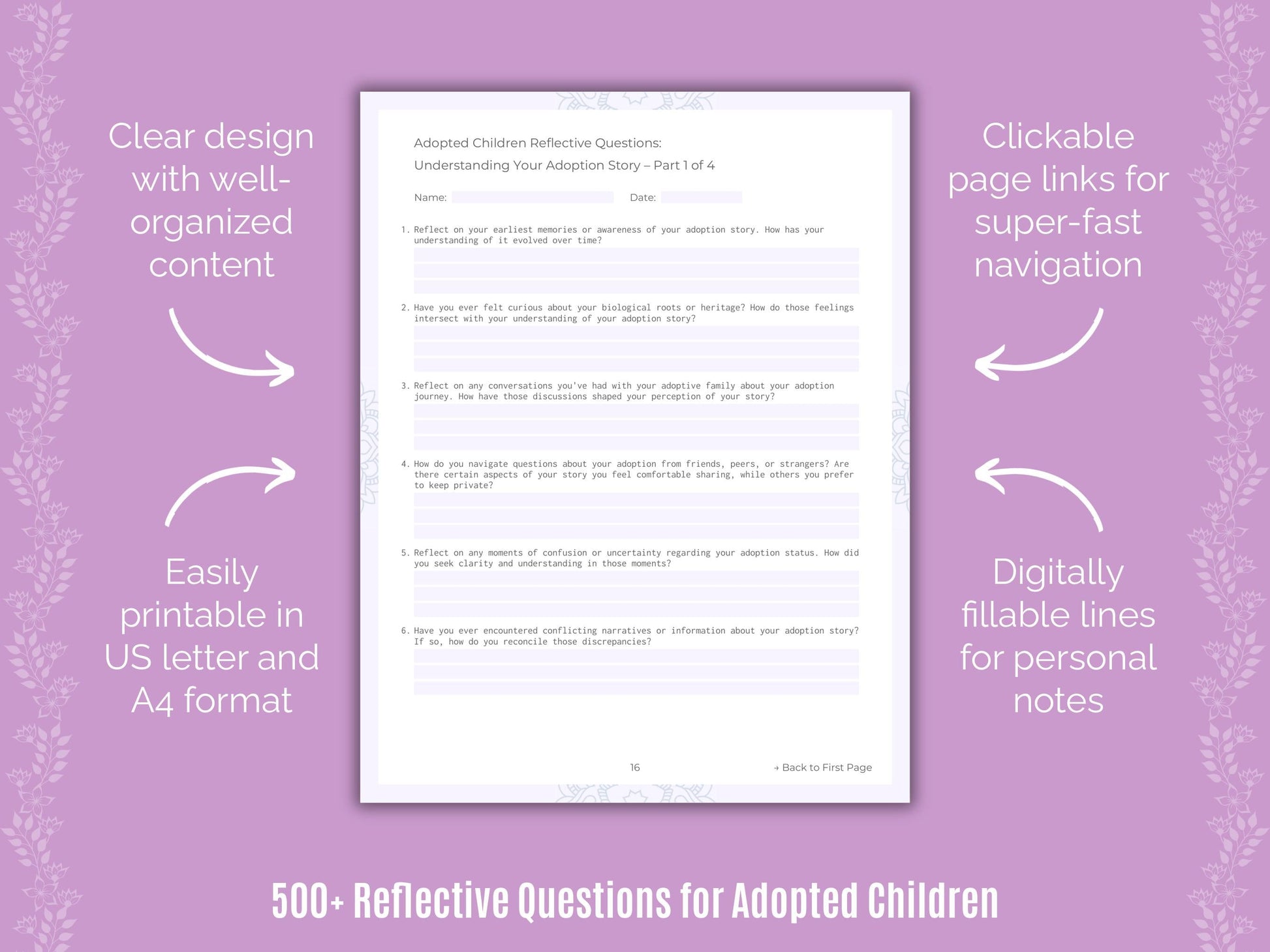 Adopted Children Mental Health Counseling Templates