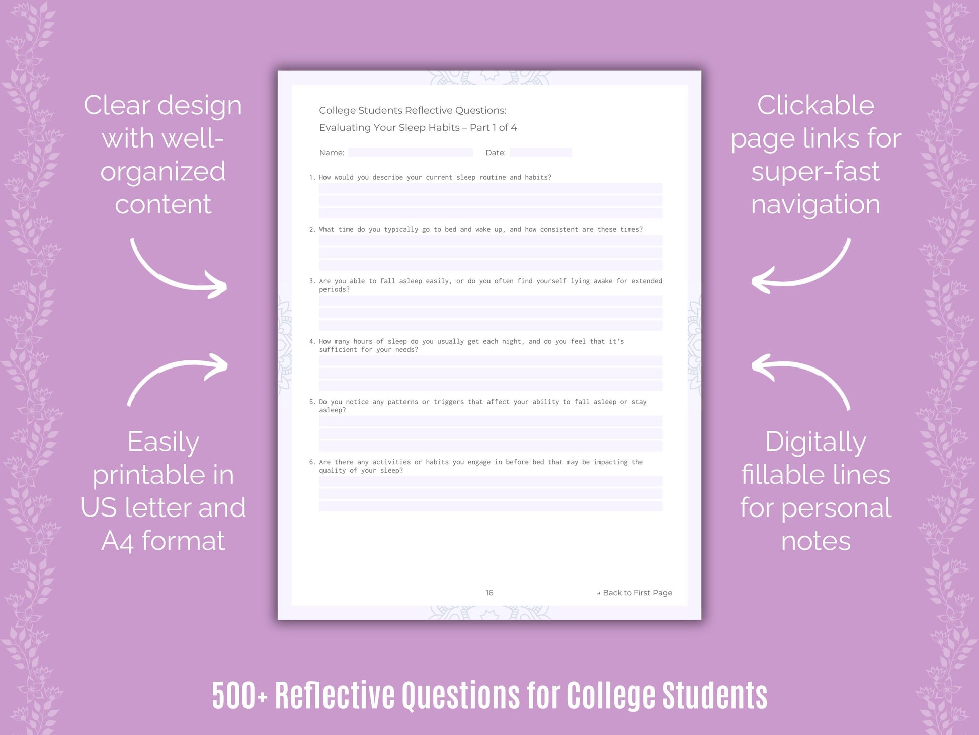 College Students Mental Health Counseling Templates