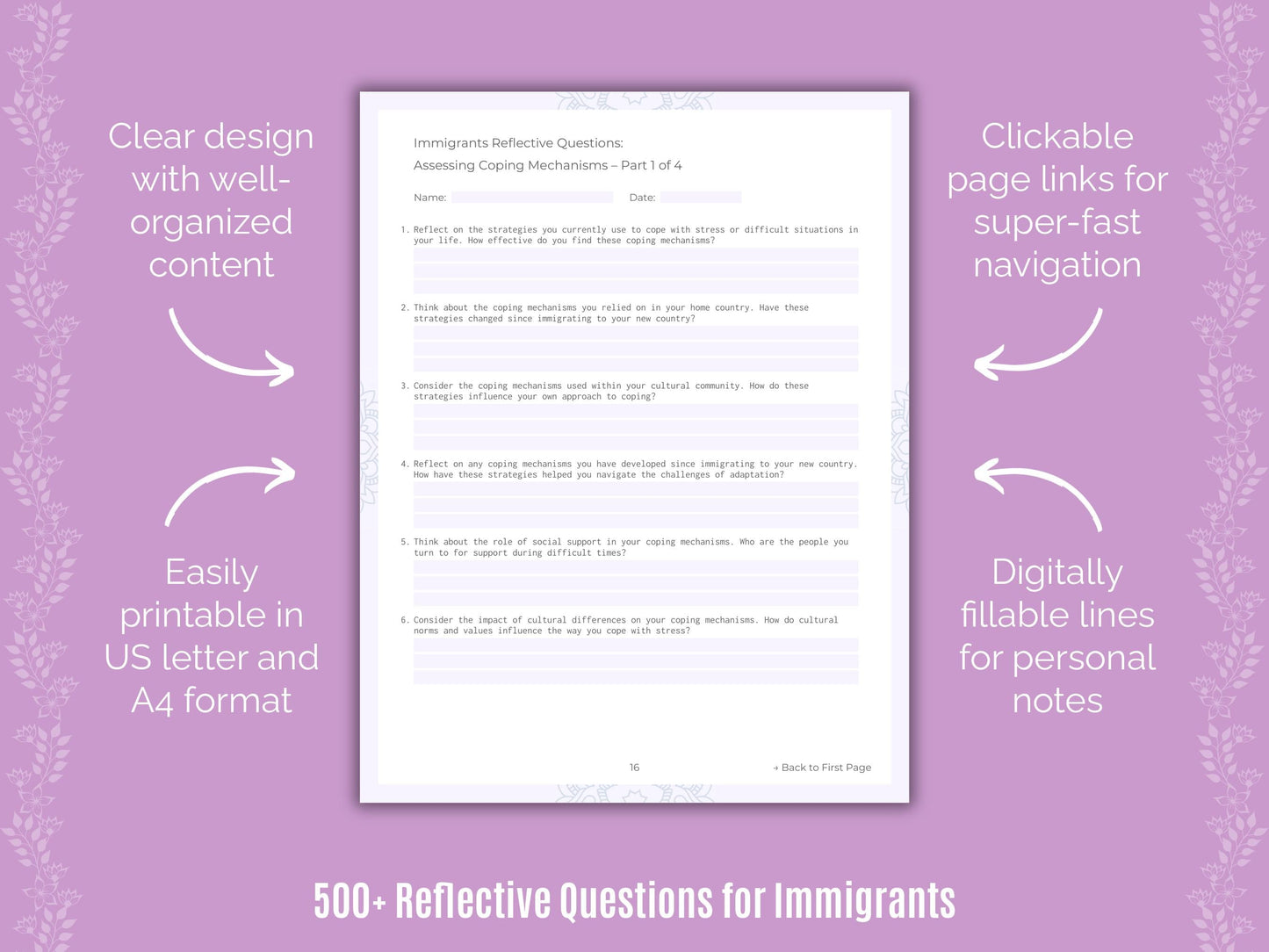 Immigrants Mental Health Counseling Templates