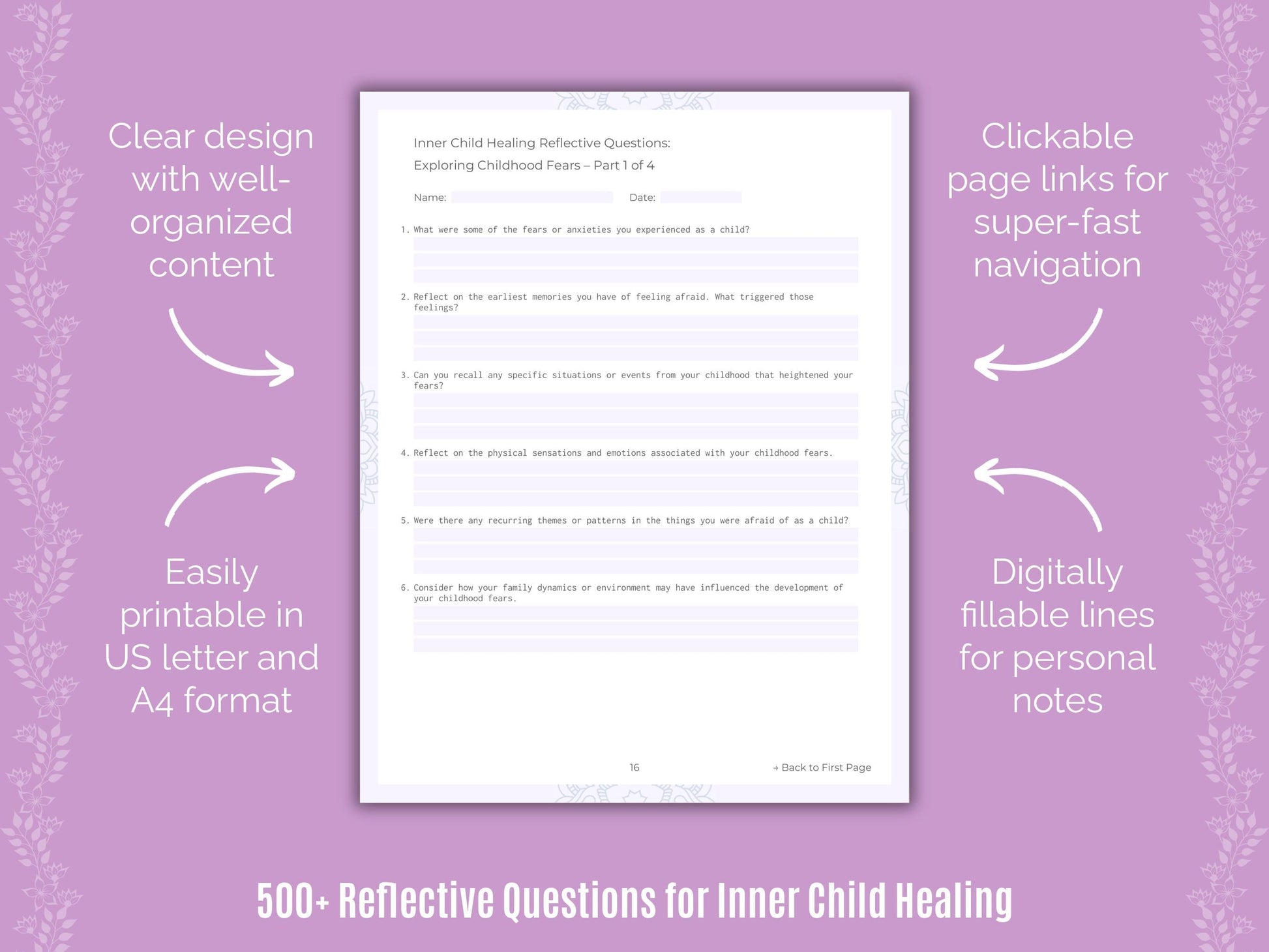 Inner Child Healing Mental Health Counseling Templates