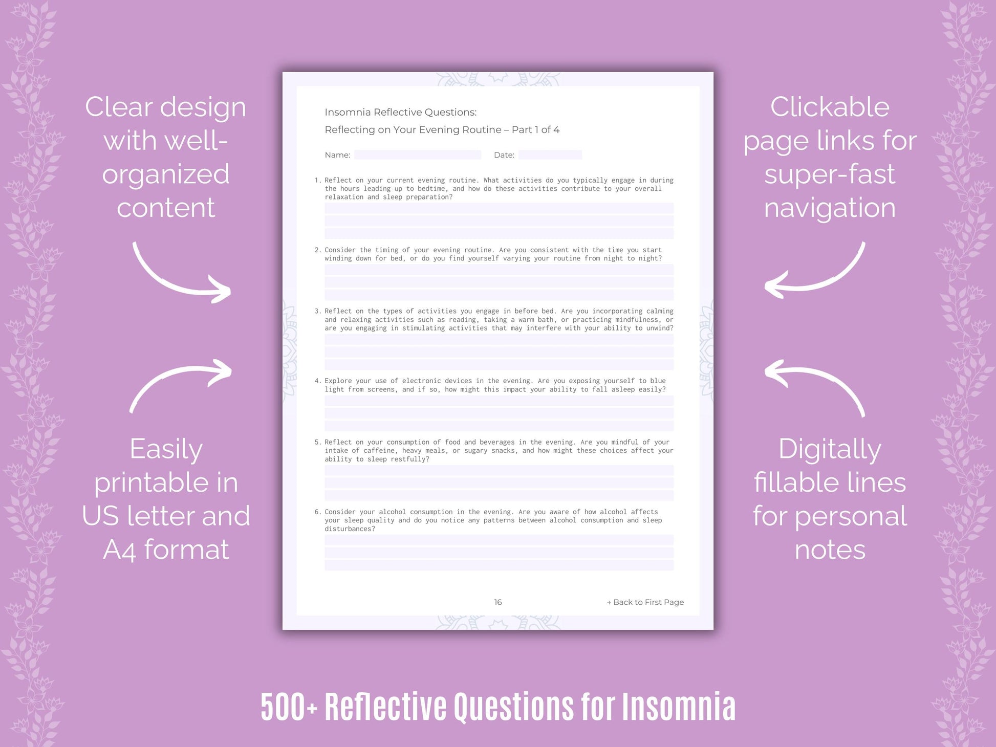 Insomnia Mental Health Counseling Templates