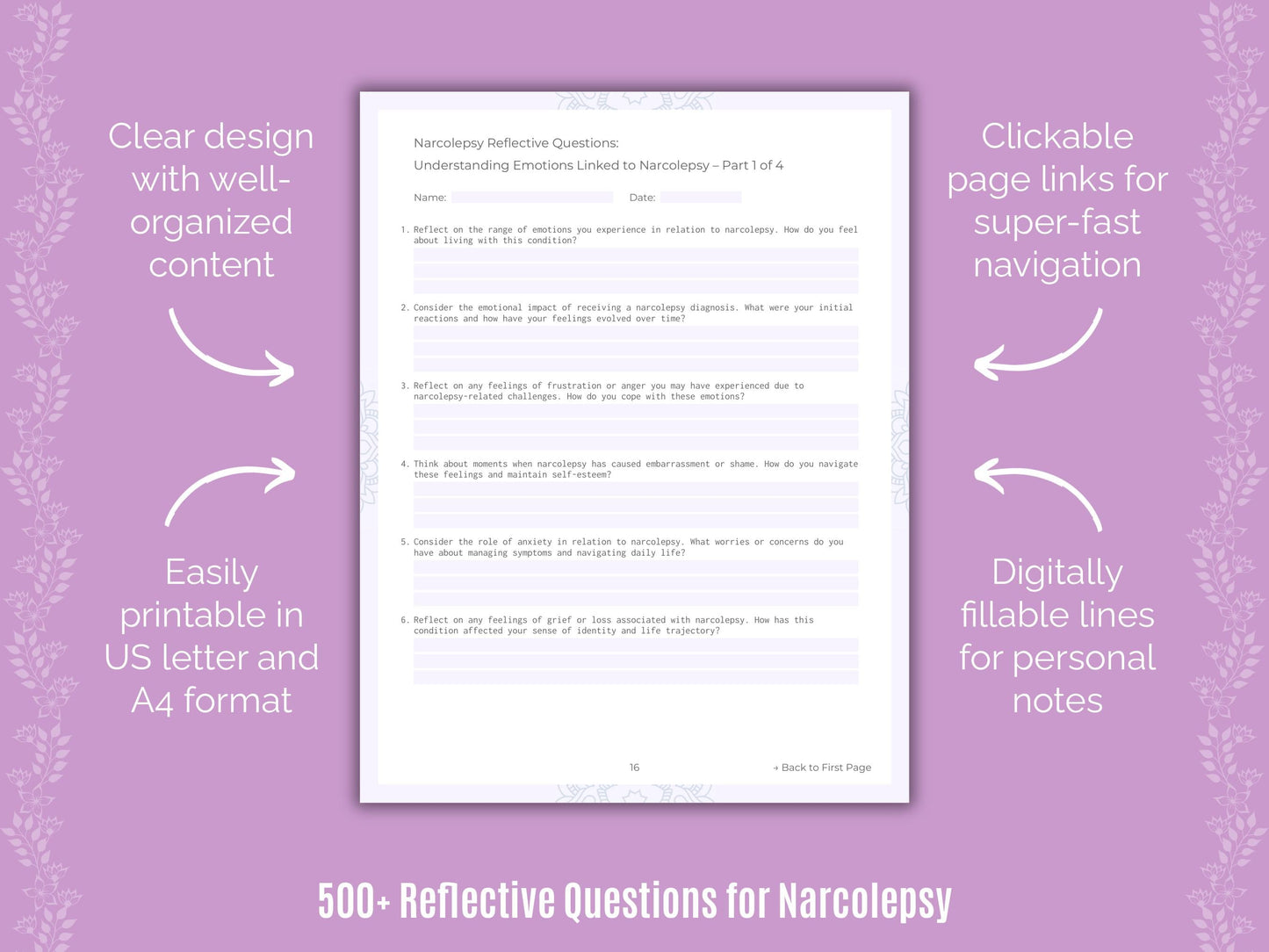 Narcolepsy Mental Health Counseling Templates