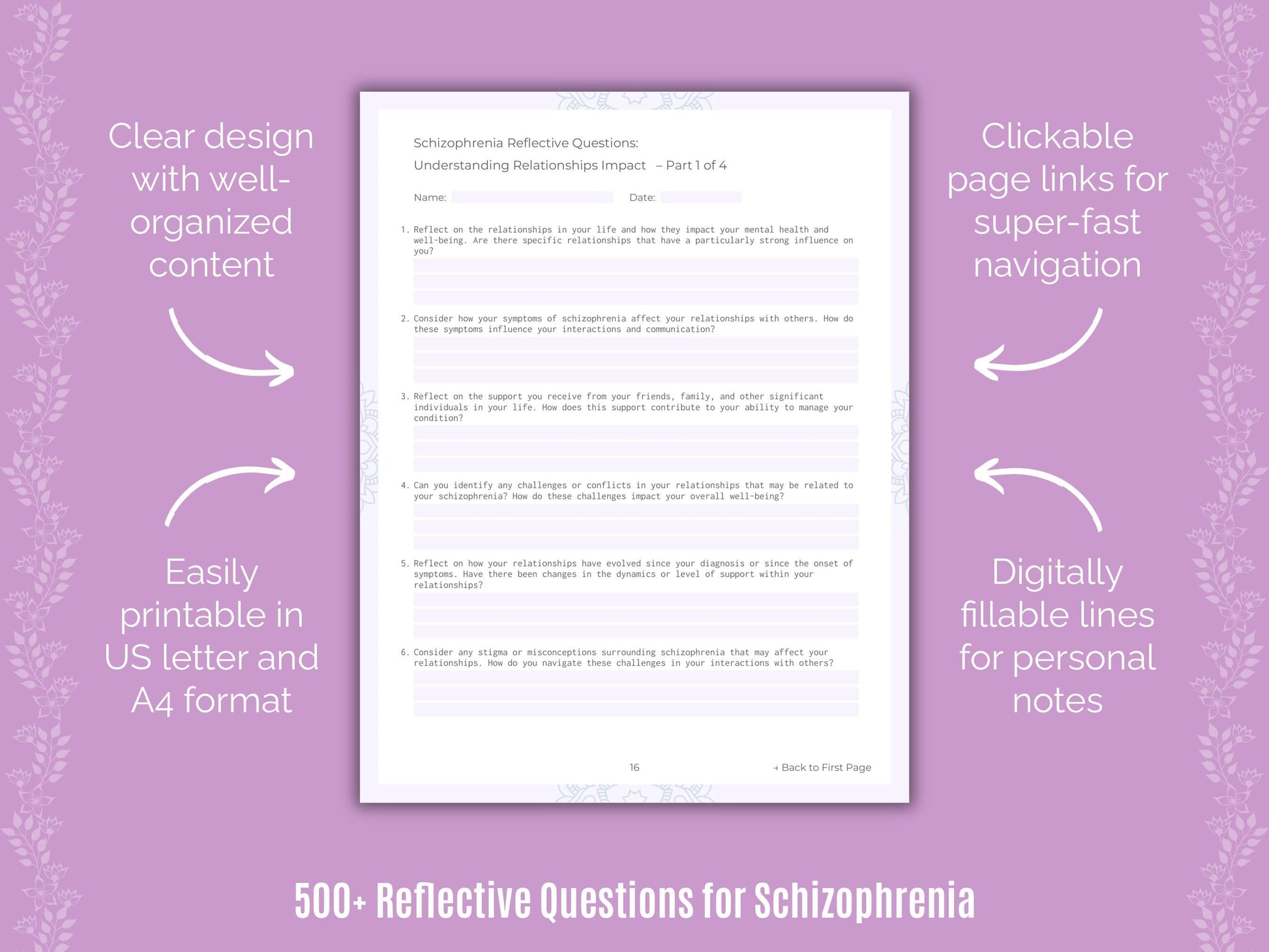 Schizophrenia Mental Health Counseling Templates