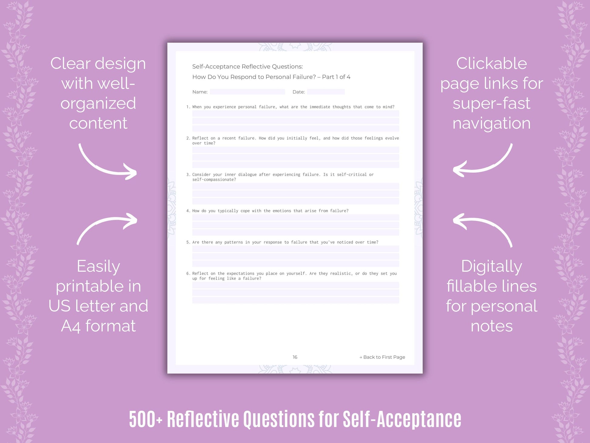 Self-Acceptance Mental Health Counseling Templates