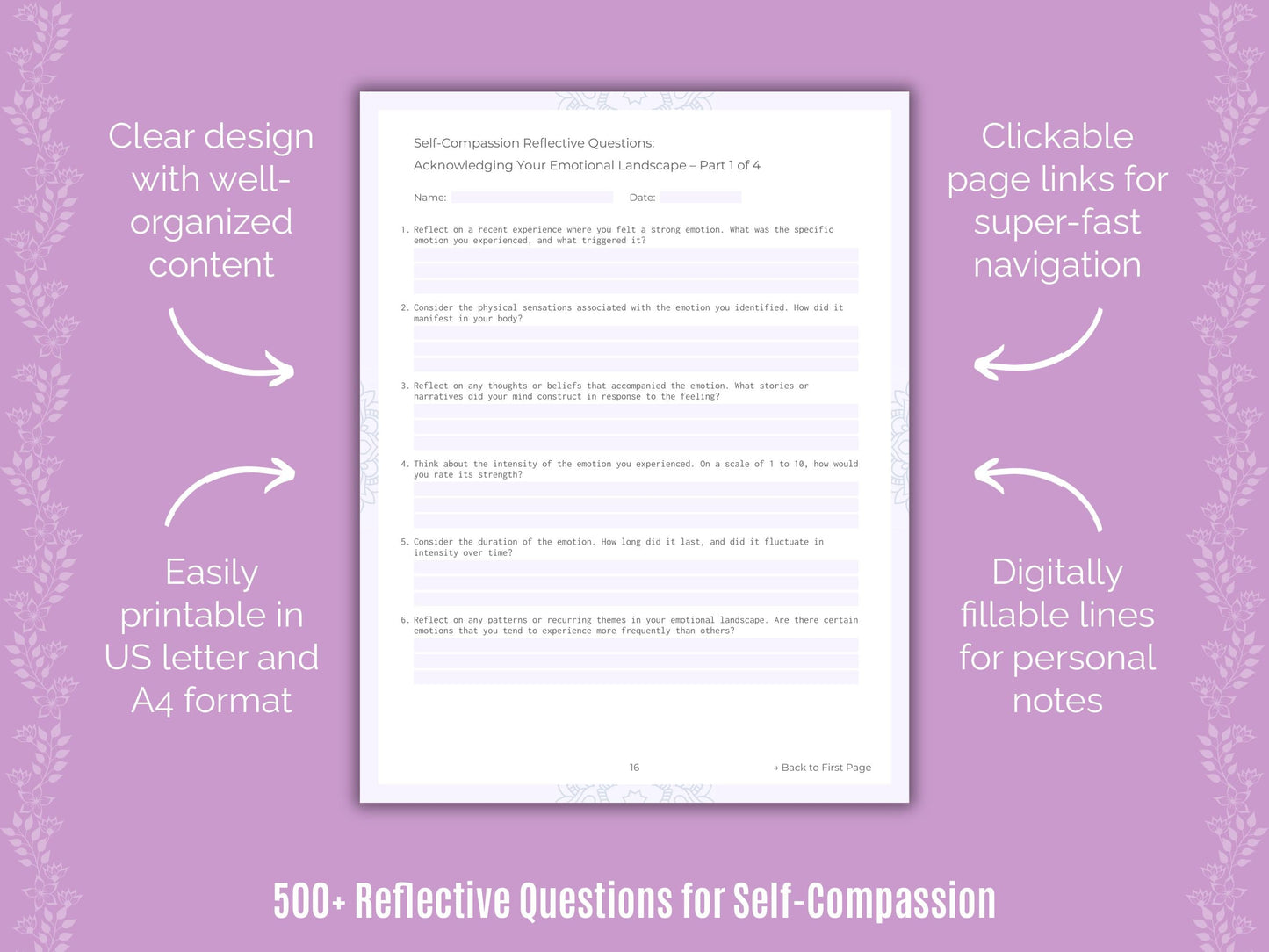 Self-Compassion Mental Health Counseling Templates