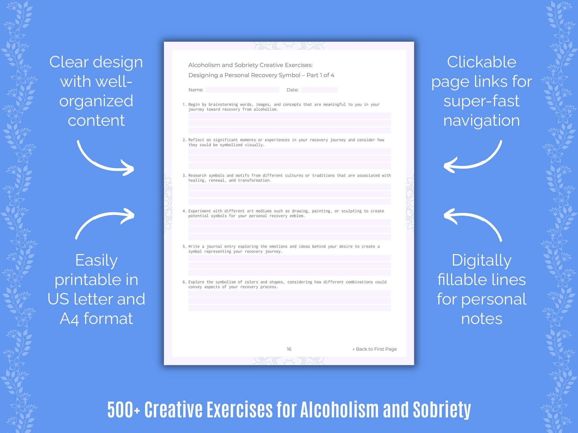 Alcoholism and Sobriety Mental Health Counseling Templates