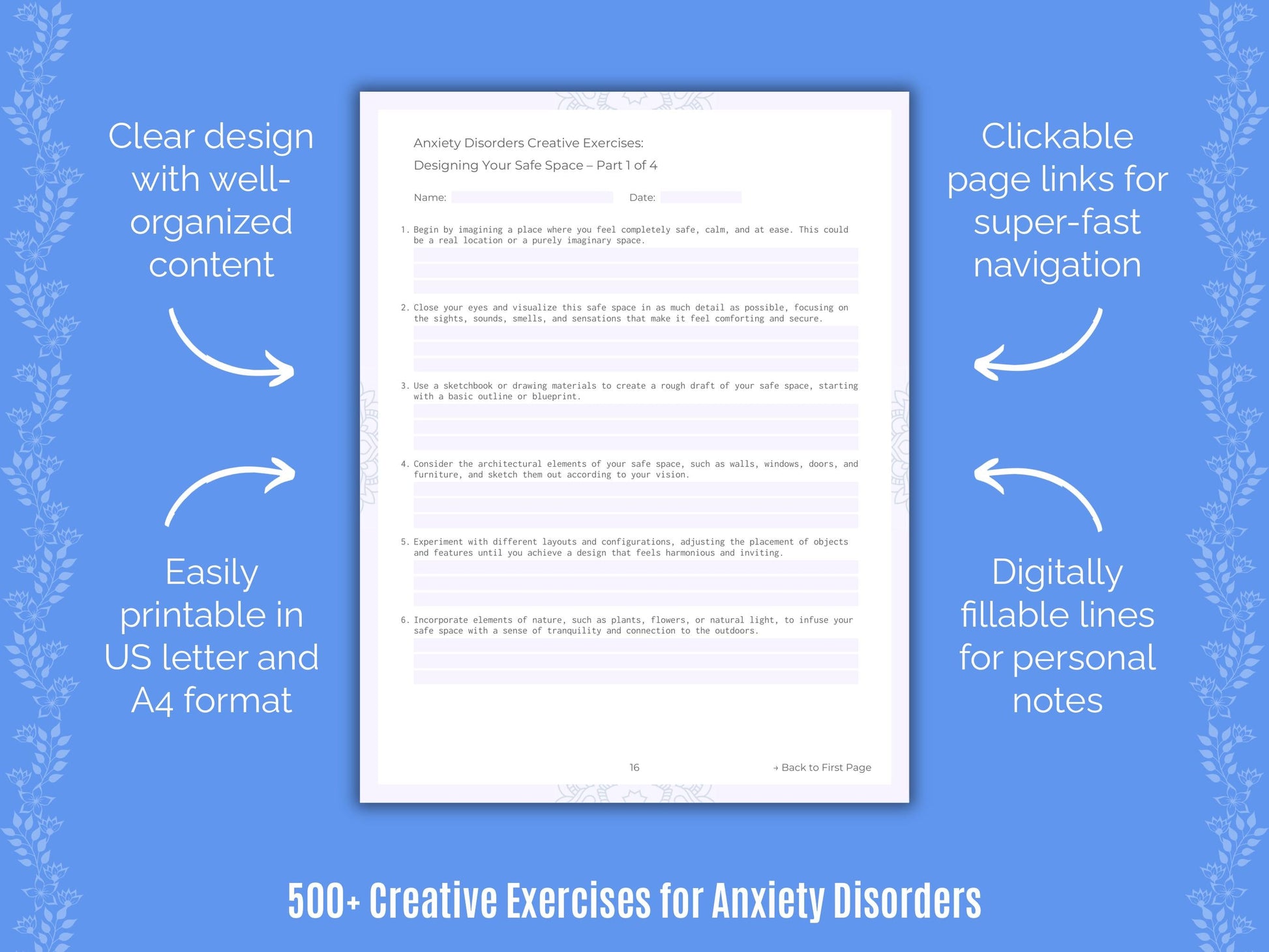 Anxiety Disorders Mental Health Counseling Templates