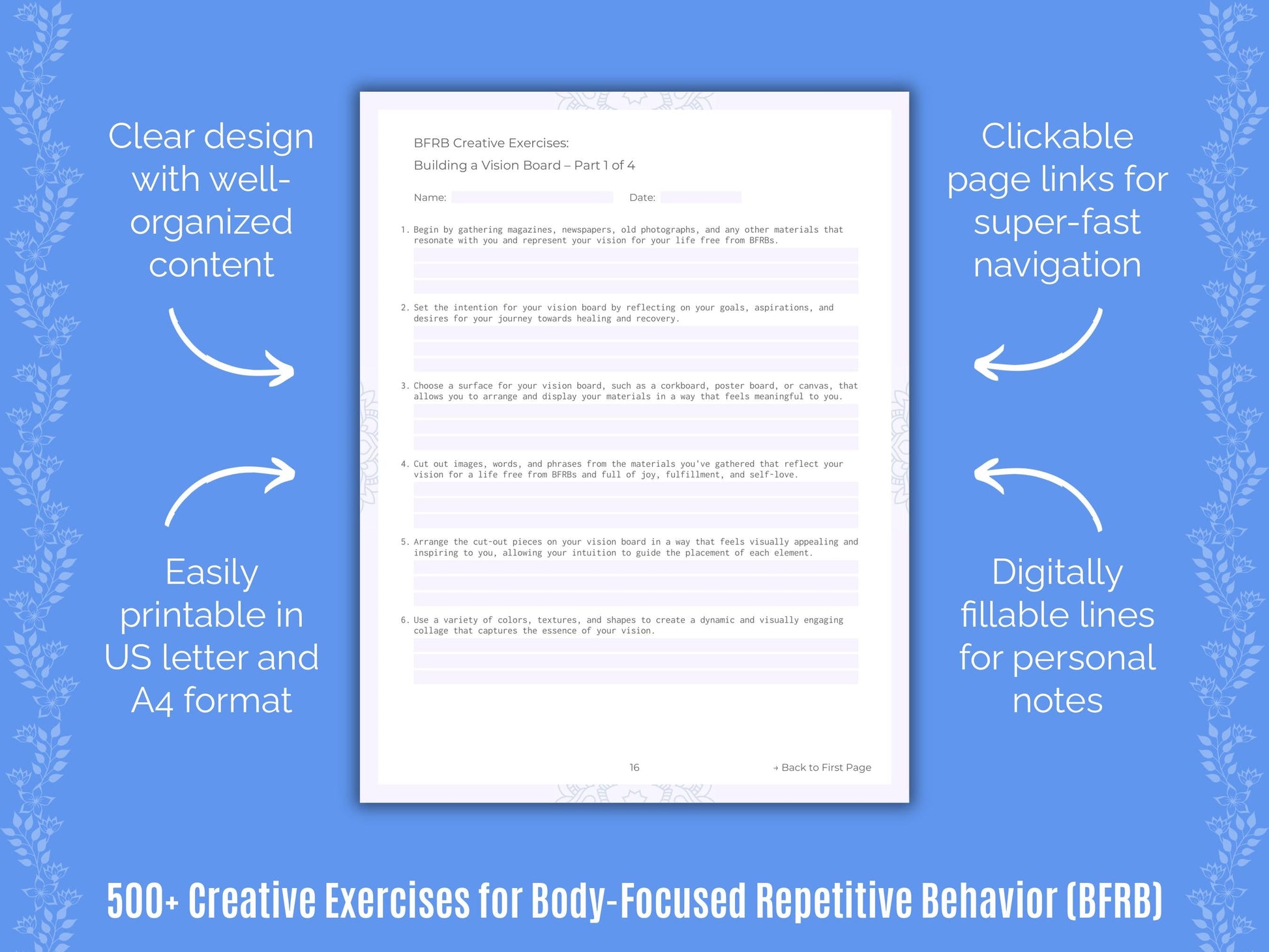 Body-Focused Repetitive Behavior (BFRB) Mental Health Counseling Templates