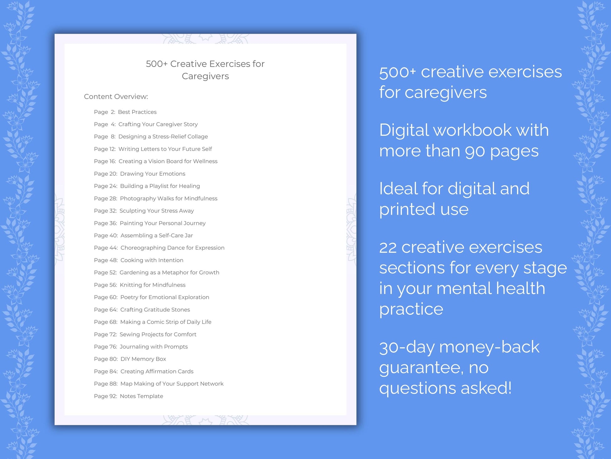 Caregivers Mental Health Therapist Worksheets