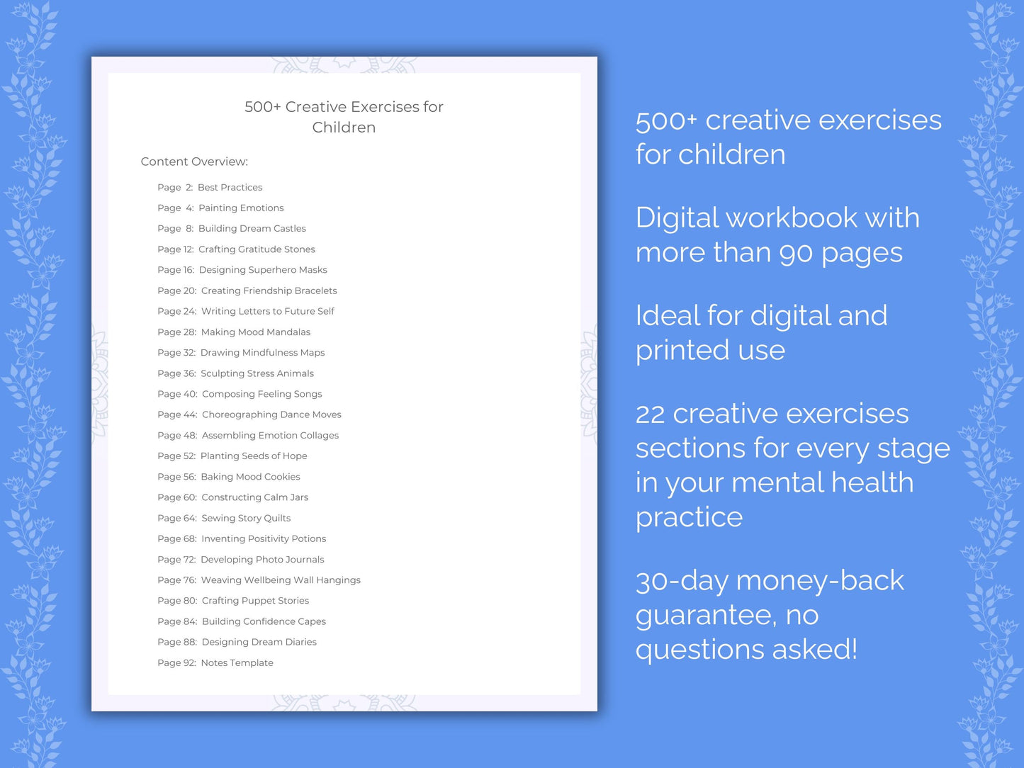 Children Mental Health Therapist Worksheets