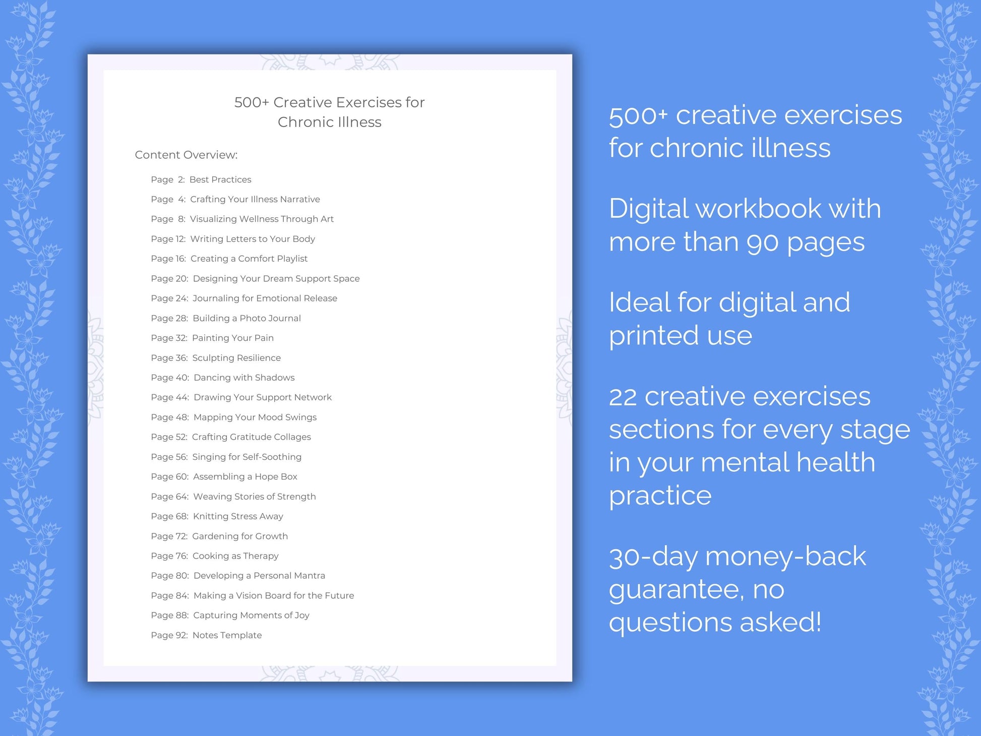 Chronic Illness Mental Health Therapist Worksheets