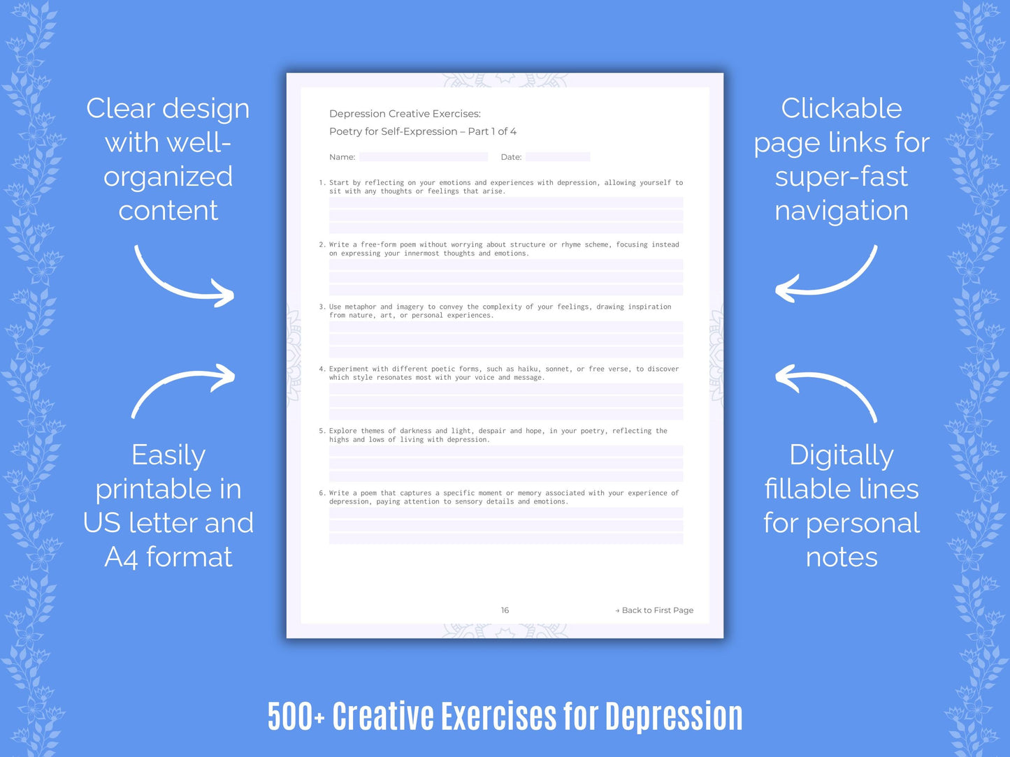 Depression Mental Health Counseling Templates