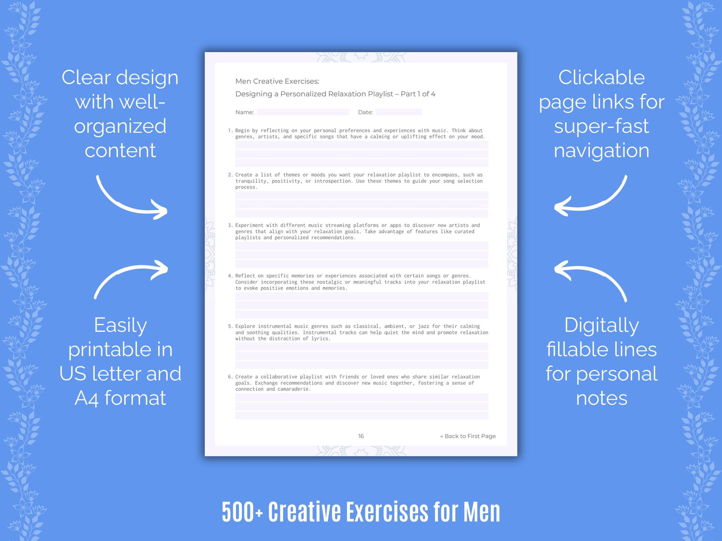 Men Mental Health Counseling Templates