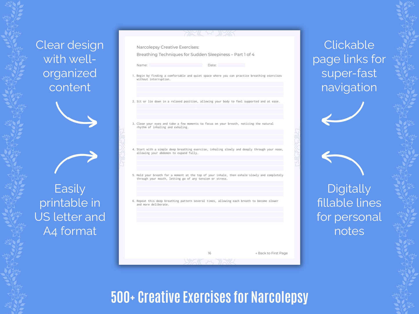 Narcolepsy Mental Health Counseling Templates