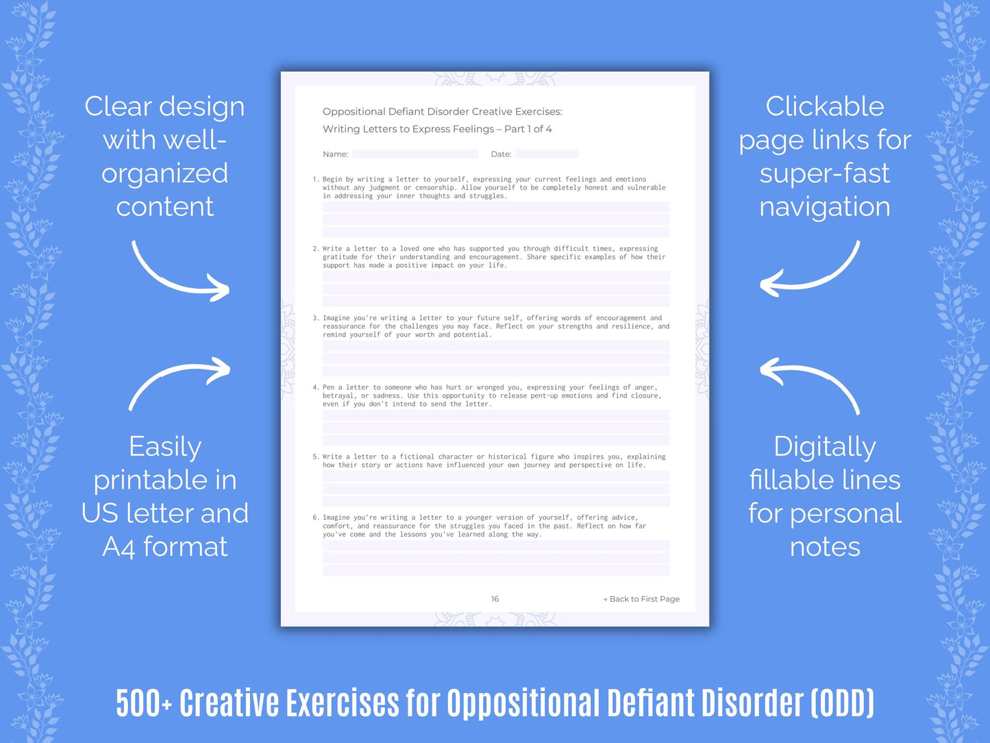 Oppositional Defiant Disorder (ODD) Mental Health Counseling Templates