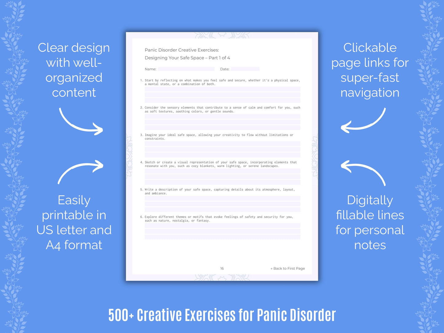 Panic Disorder Mental Health Counseling Templates