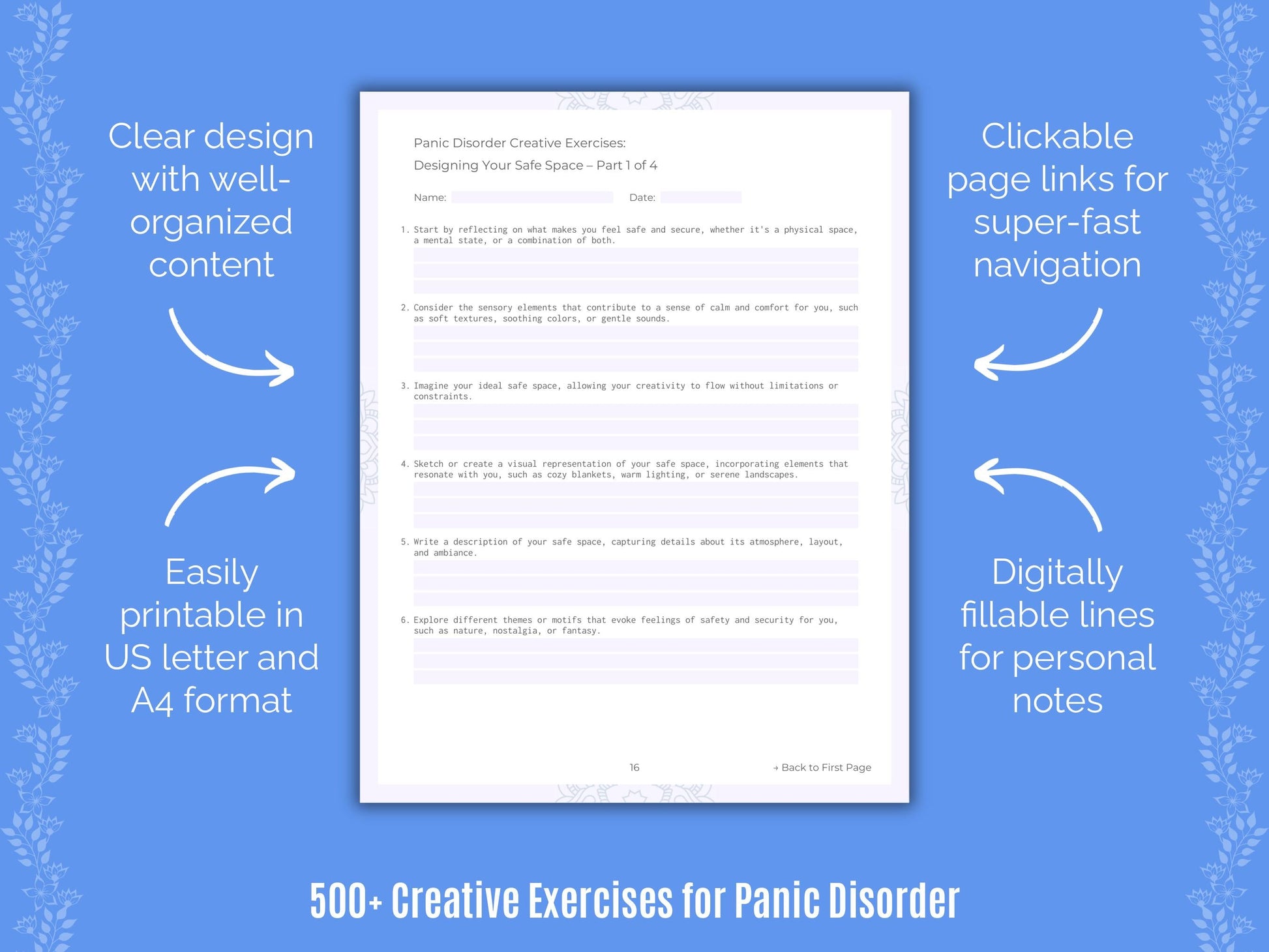 Panic Disorder Mental Health Counseling Templates