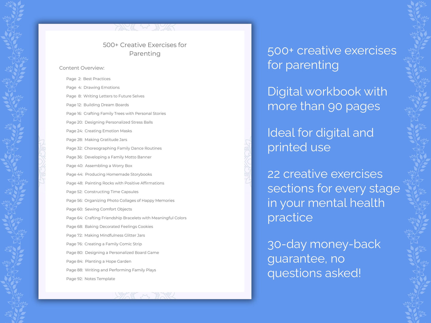 Parenting Mental Health Therapist Worksheets