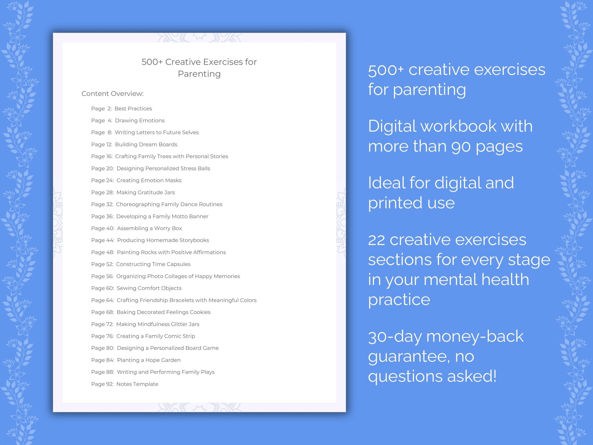 Parenting Mental Health Therapist Worksheets