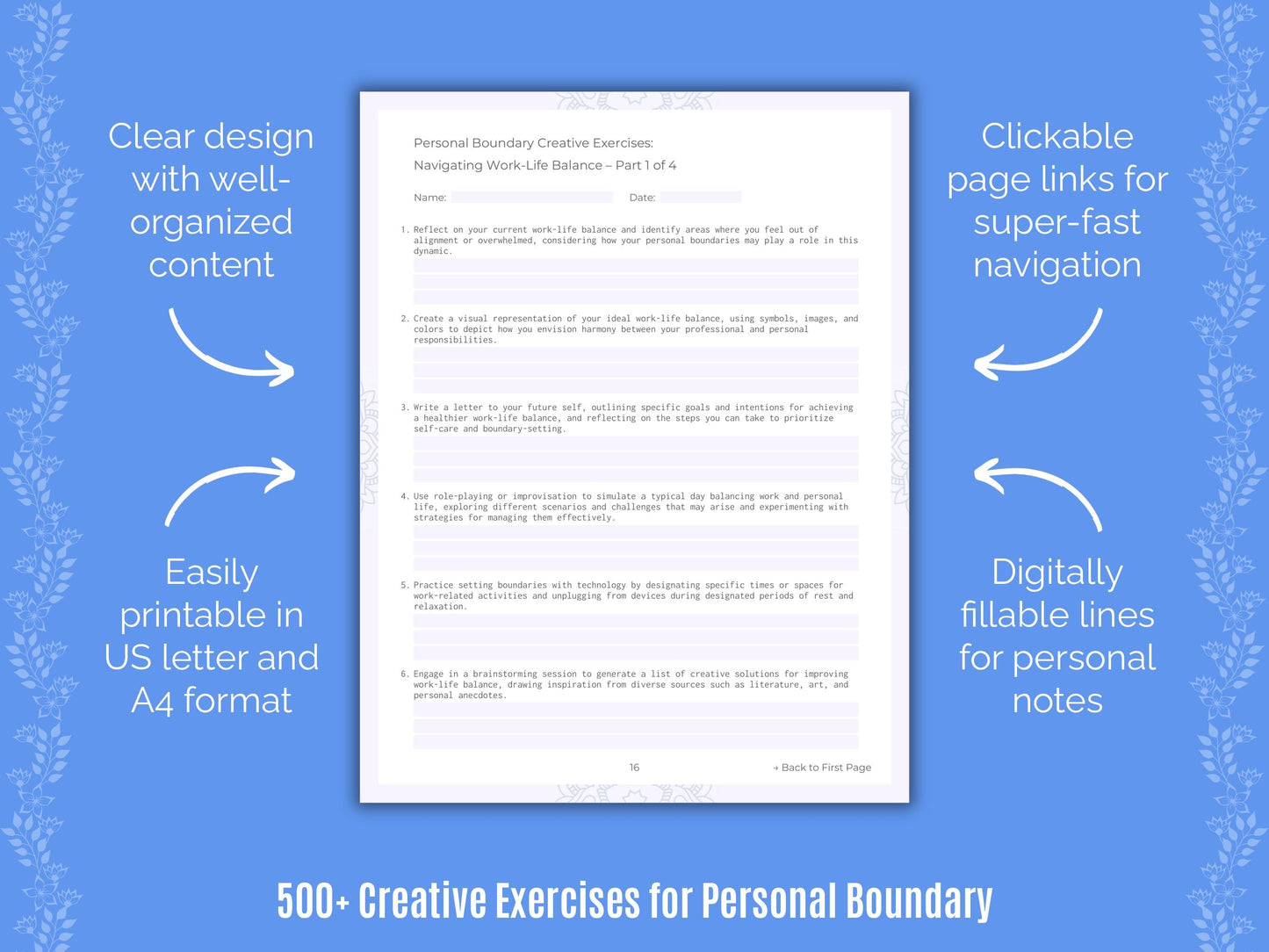 Personal Boundary Mental Health Counseling Templates