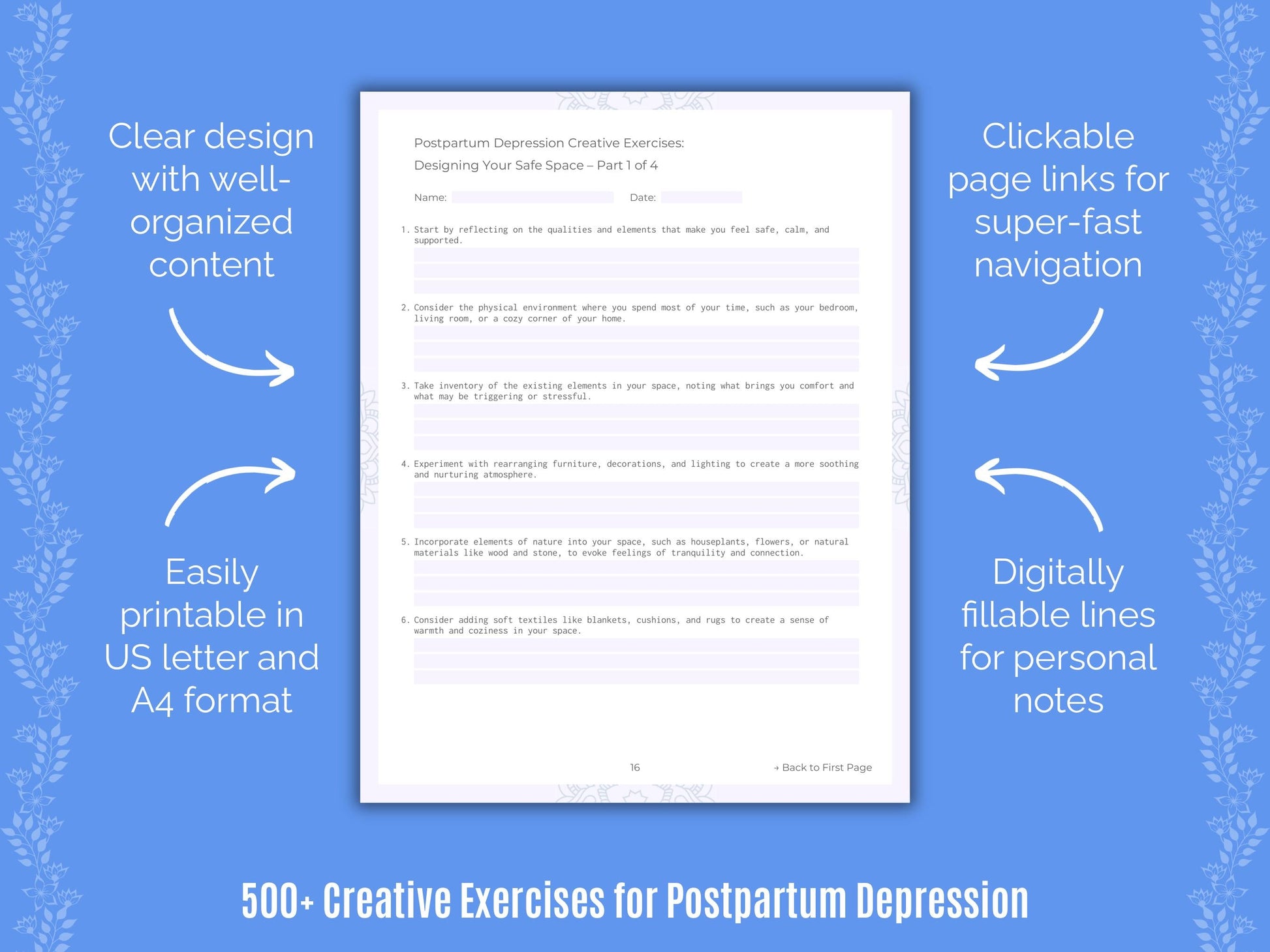 Postpartum Depression Mental Health Counseling Templates