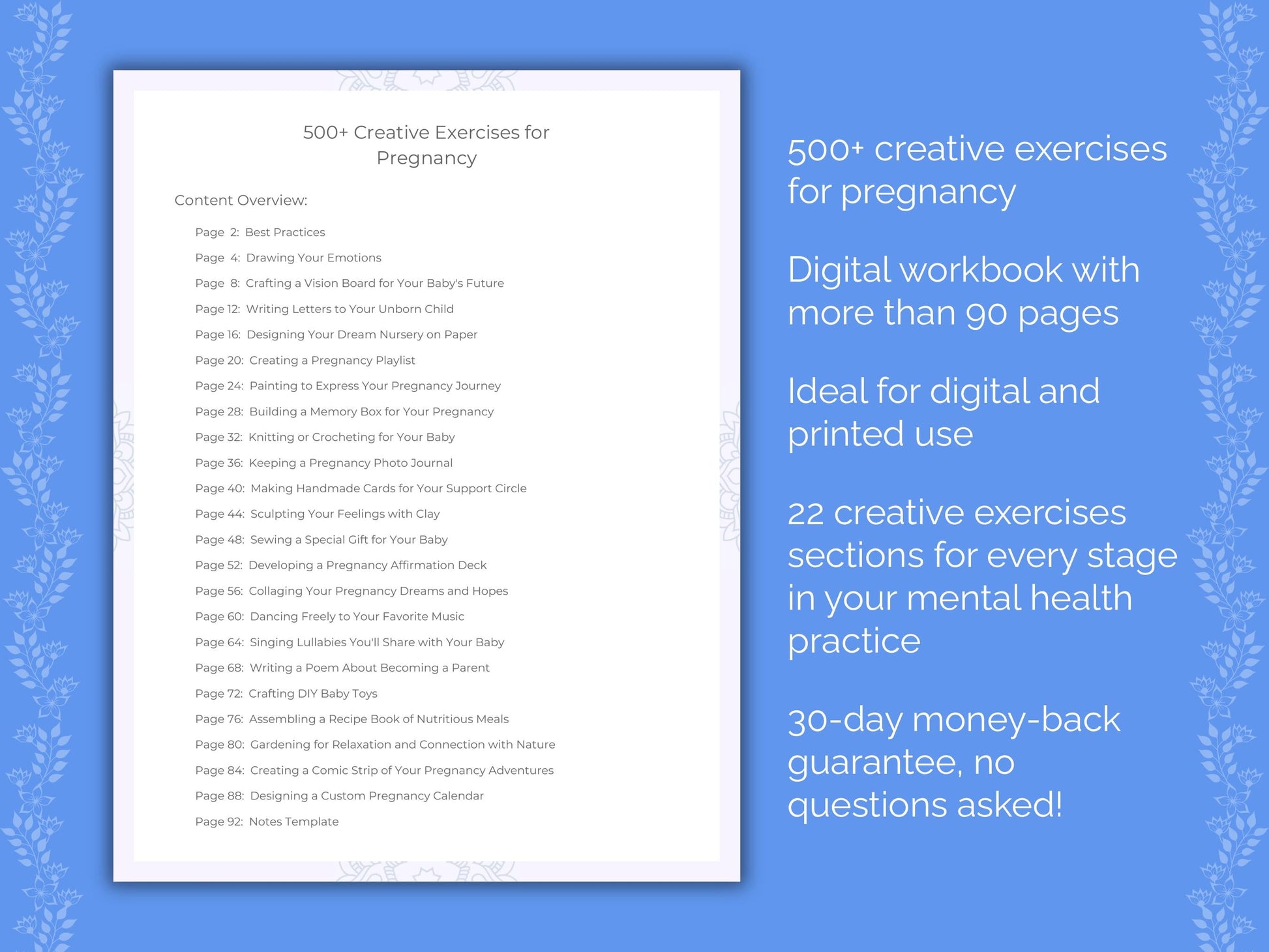 Pregnancy Mental Health Therapist Worksheets