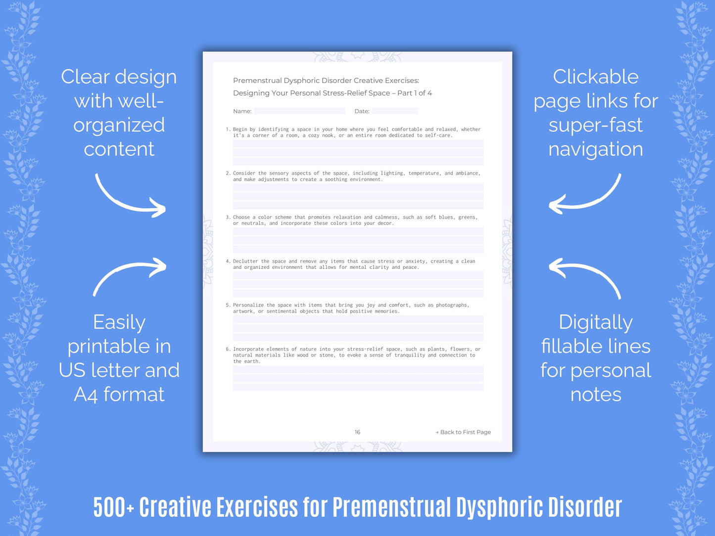 Premenstrual Dysphoric Disorder Mental Health Counseling Templates