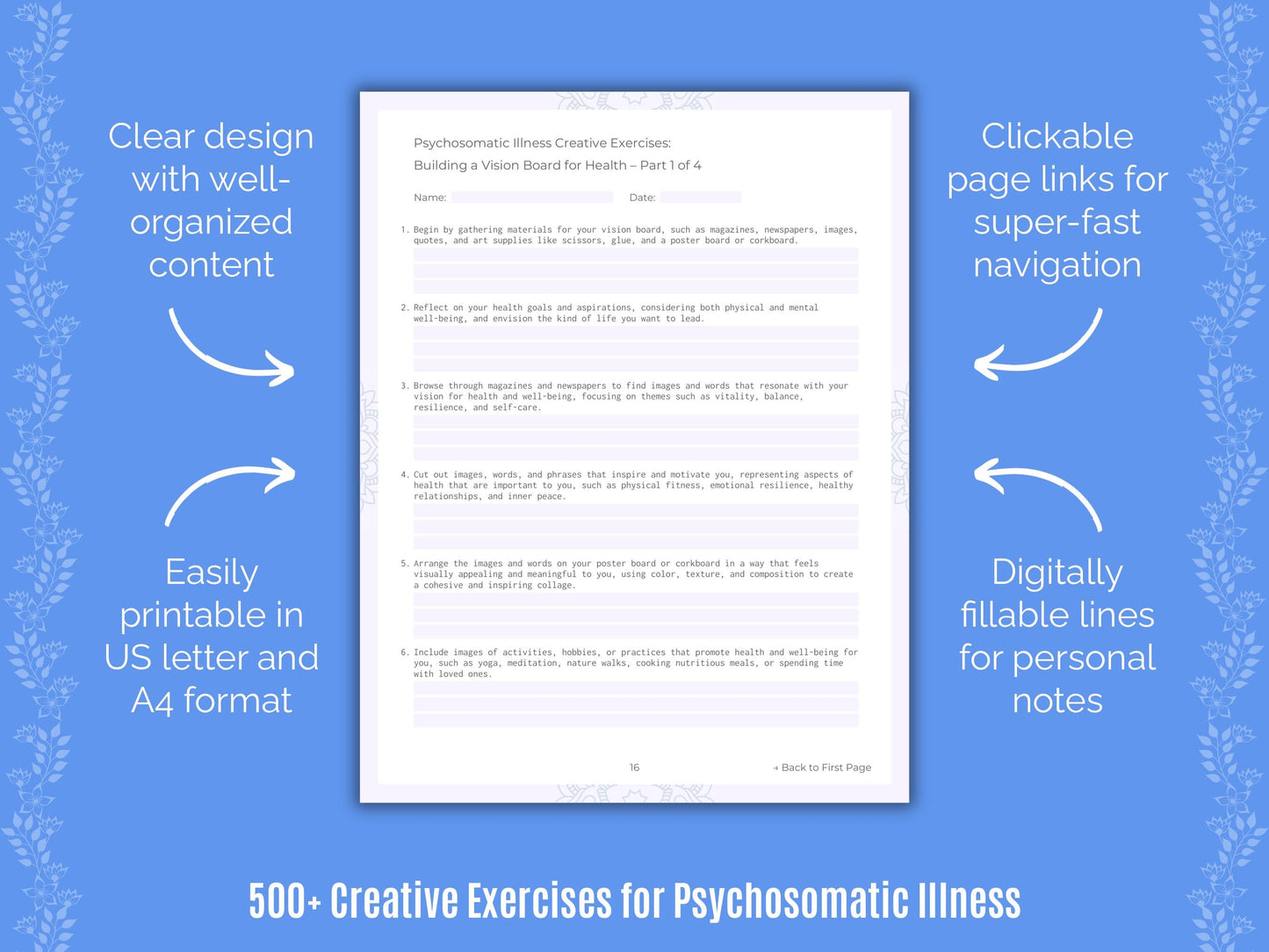 Psychosomatic Illness Mental Health Counseling Templates