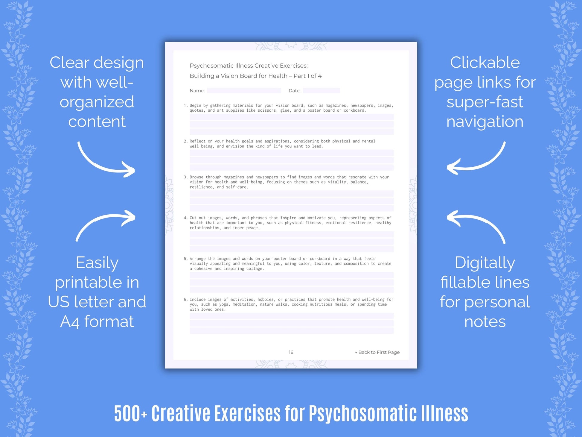 Psychosomatic Illness Mental Health Counseling Templates