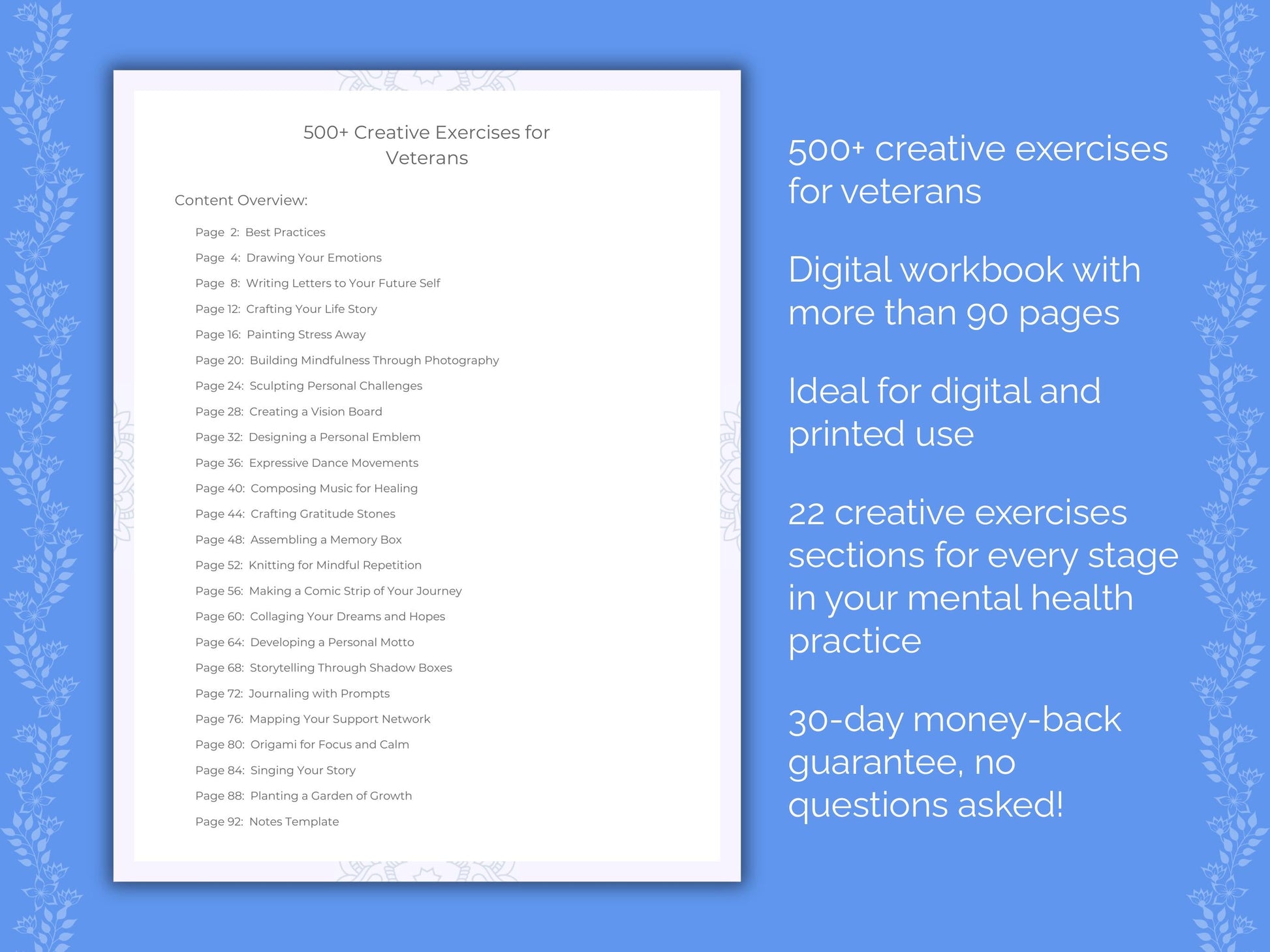 Veterans Mental Health Therapist Worksheets