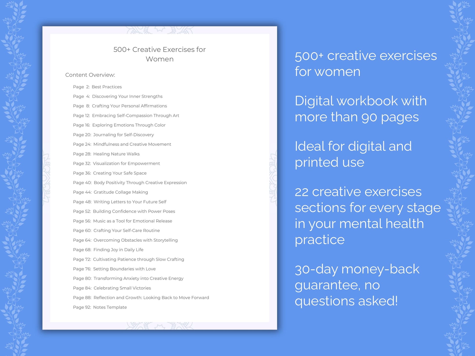 Women Mental Health Therapist Worksheets