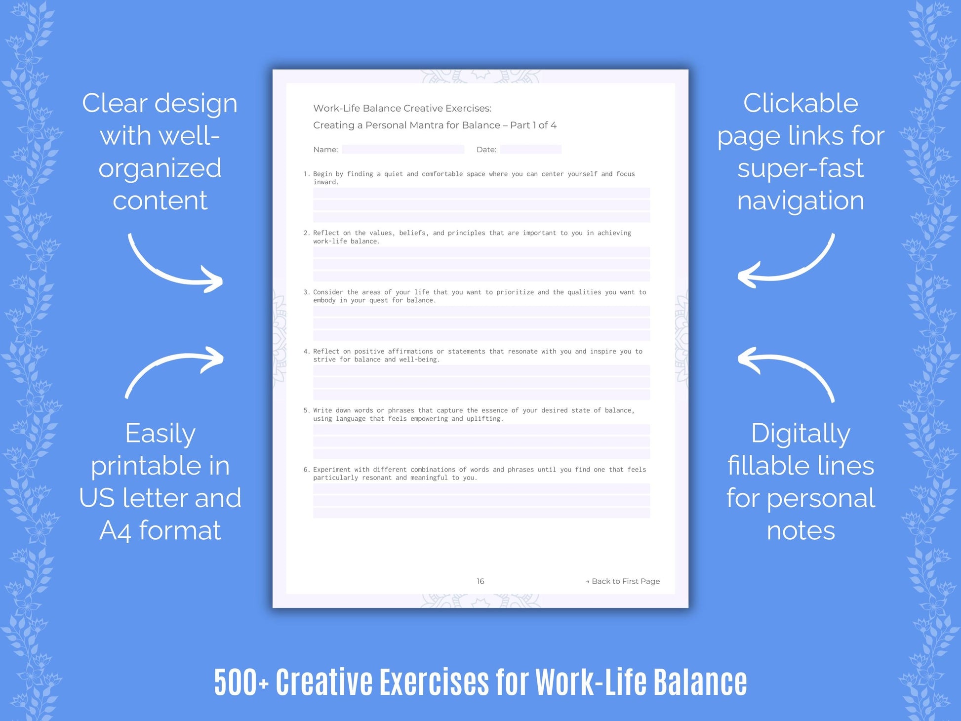 Work-Life Balance Mental Health Counseling Templates