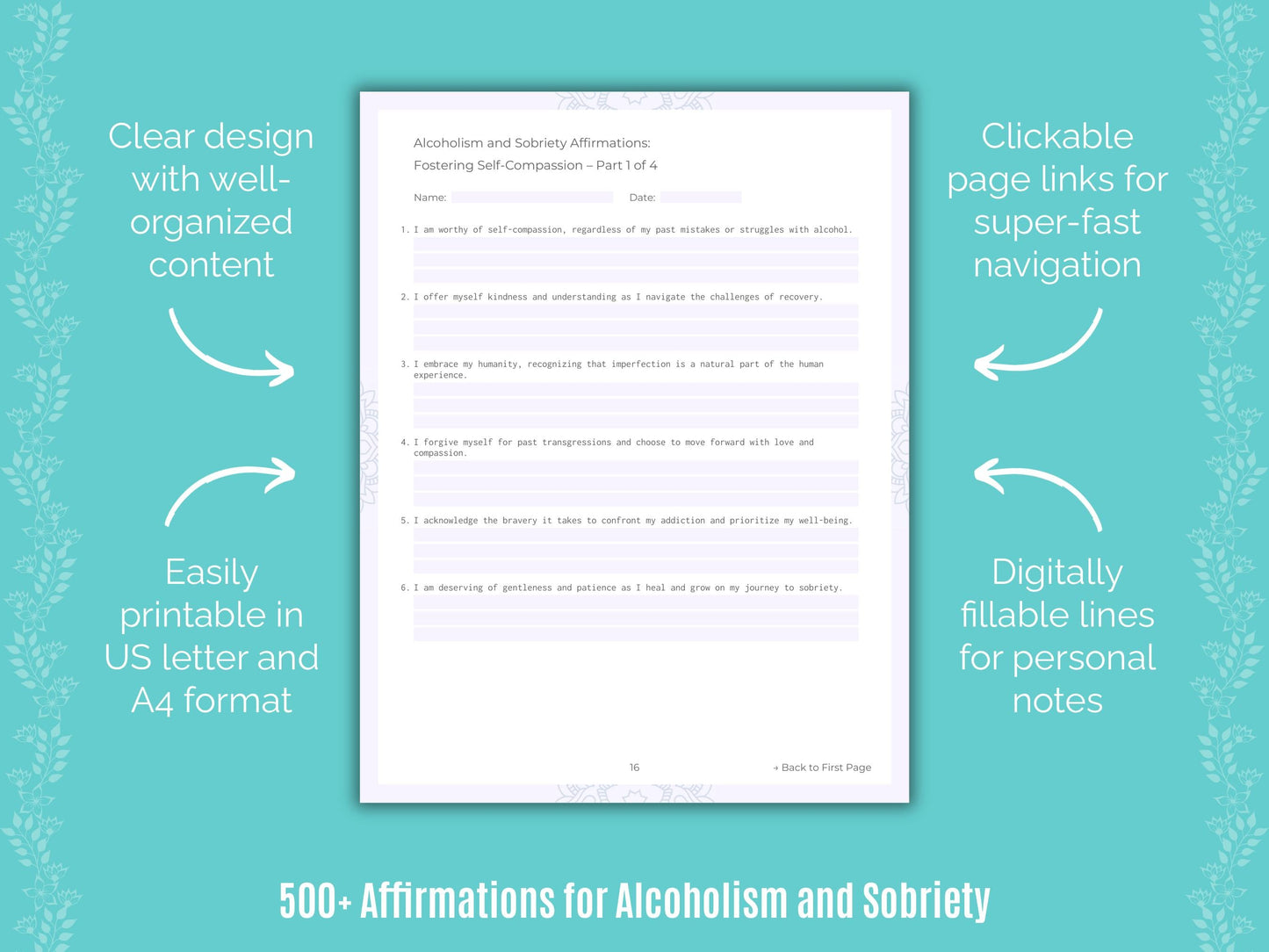 Alcoholism and Sobriety Mental Health Counseling Templates