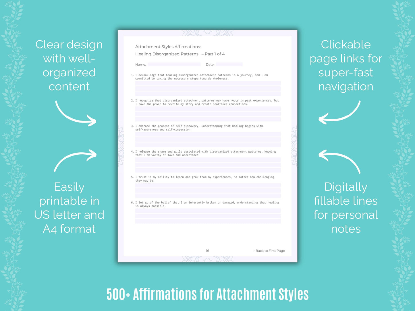 Attachment Styles Mental Health Counseling Templates