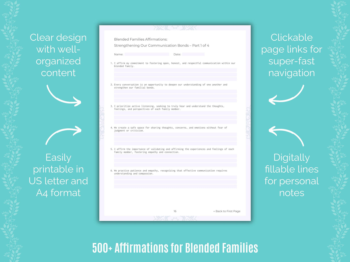 Blended Families Mental Health Counseling Templates